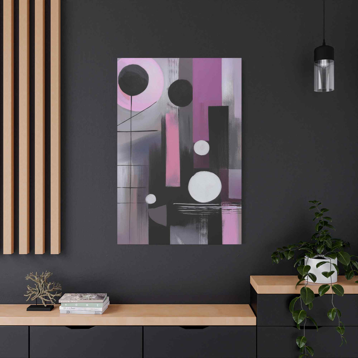 Abstract Geometric Painting Print Canvas 20x24,20x30,24x30 24x32,24x36,30x40 32x48,36x48,40x60 Pine-Wood Inner Frame ABS-44