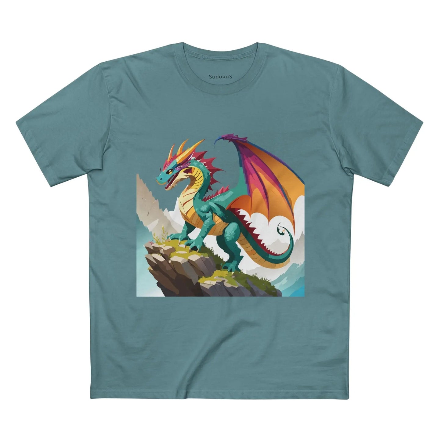 Dragon Graphic Unisex 100 Cotton Staple Tee 28