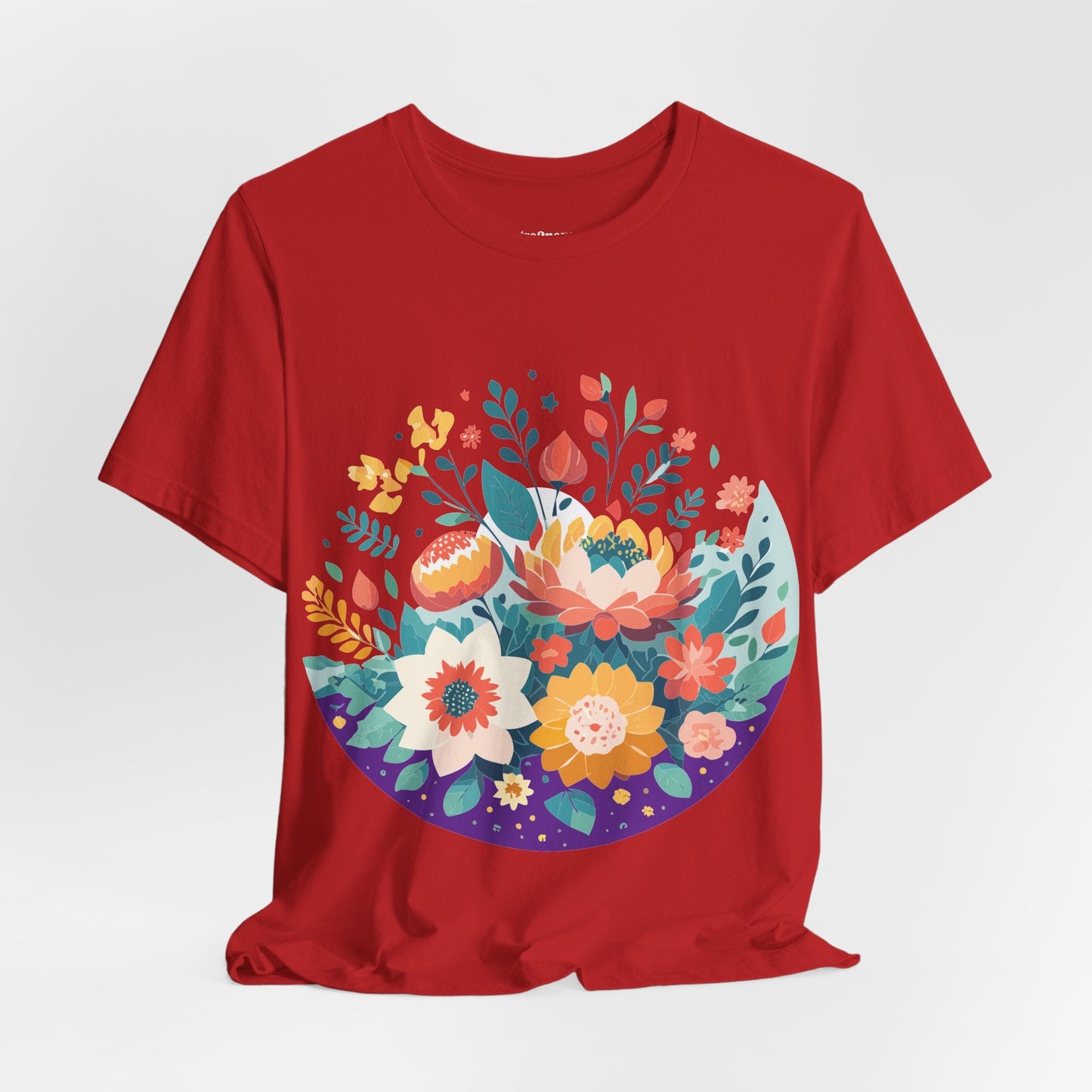 Flowers Shirt Floral Shirt Unisex Jersey Short Sleeve Tee Breathable Fabric Free Shipping