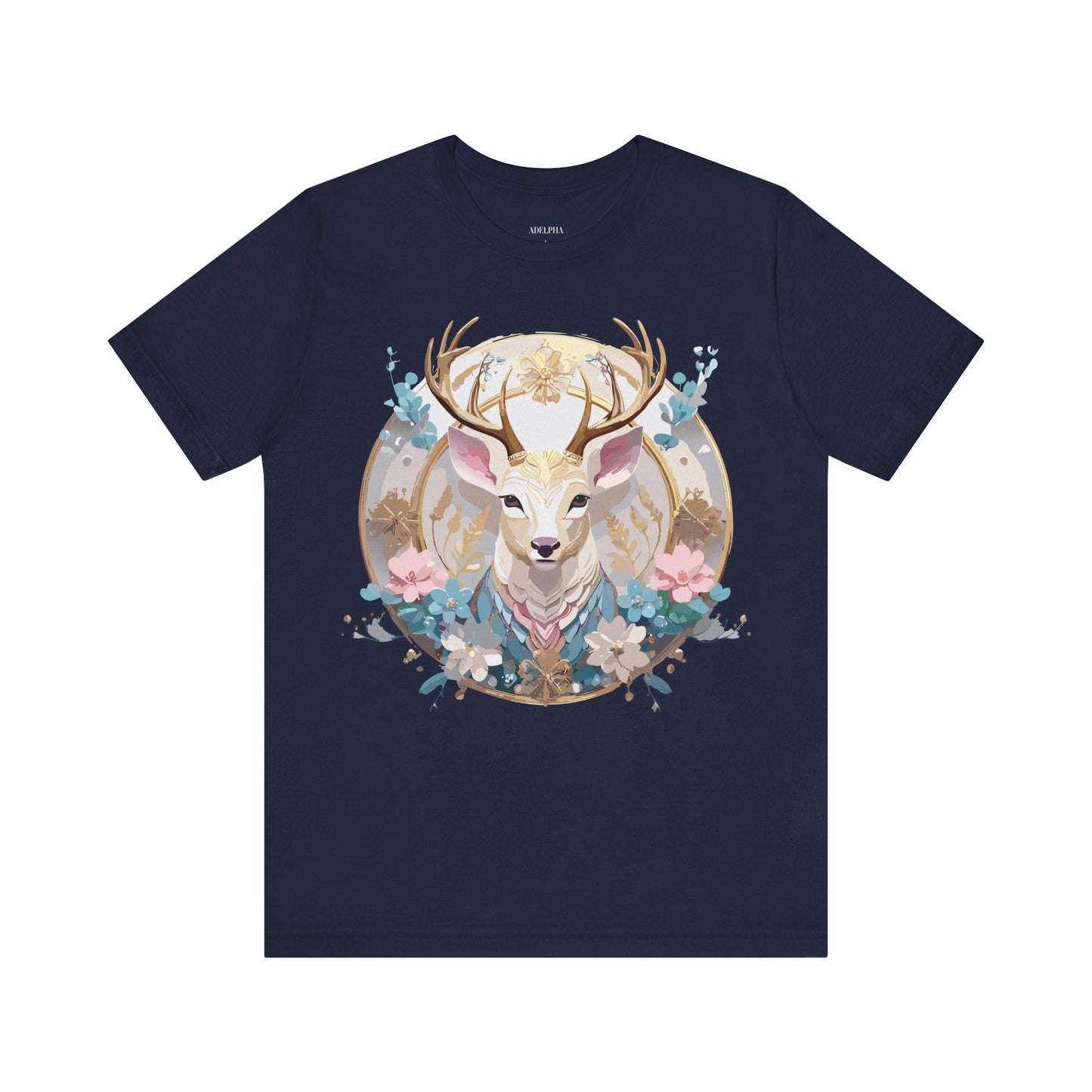 Medallion Graphic Unisex 100 Cotton Vintage Animal Medal Artwork Tee 69