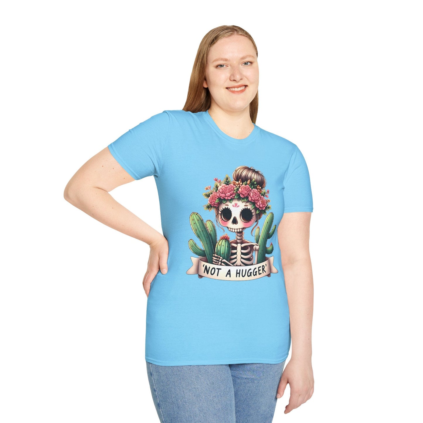 Skull Graphic Unisex Cotton T-shirt with Skeleton Artwork Design 15