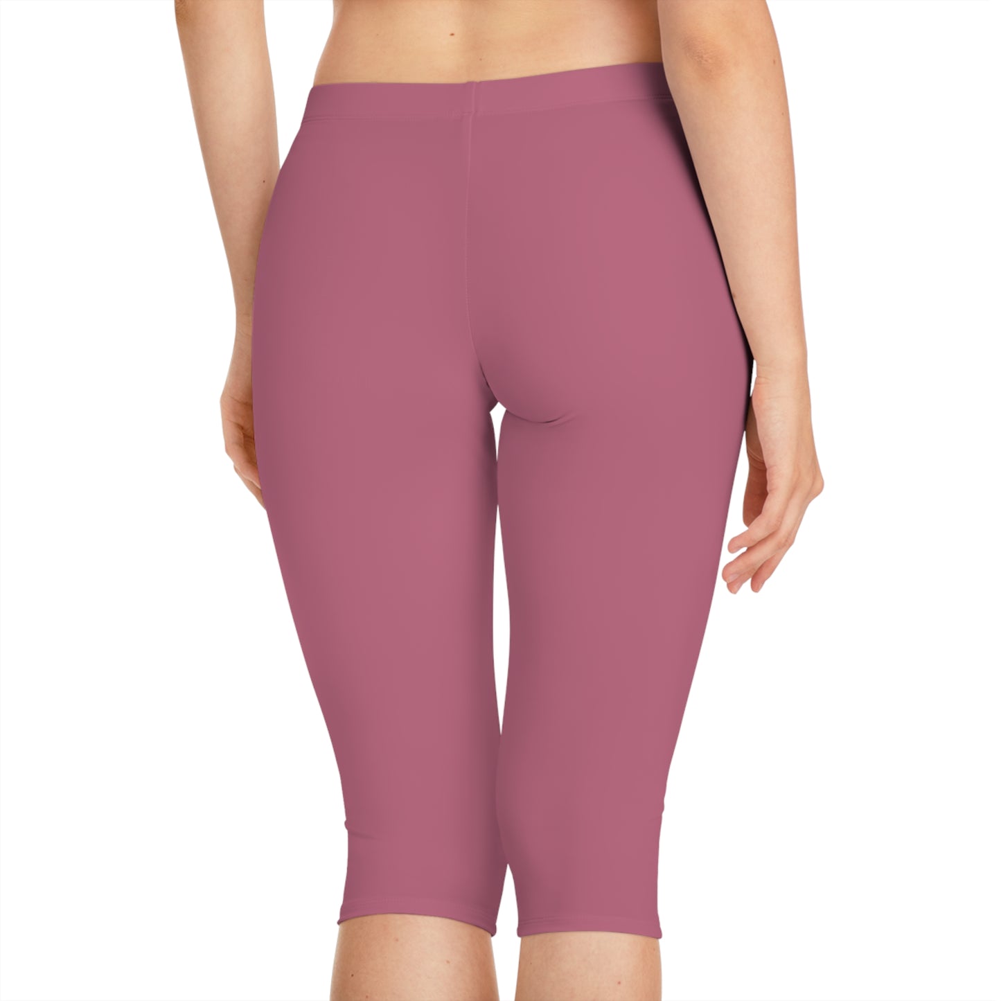 Pink Color Capri Leggings, Pink Capri Leggings 19
