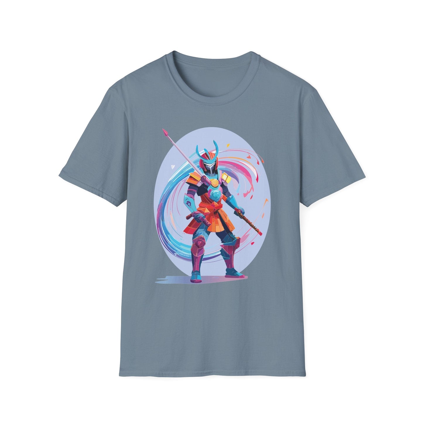 Samurai Shirt Unisex Gildan Softstyle Tee 100 Percent Ring Spun Cotton Samurai Design