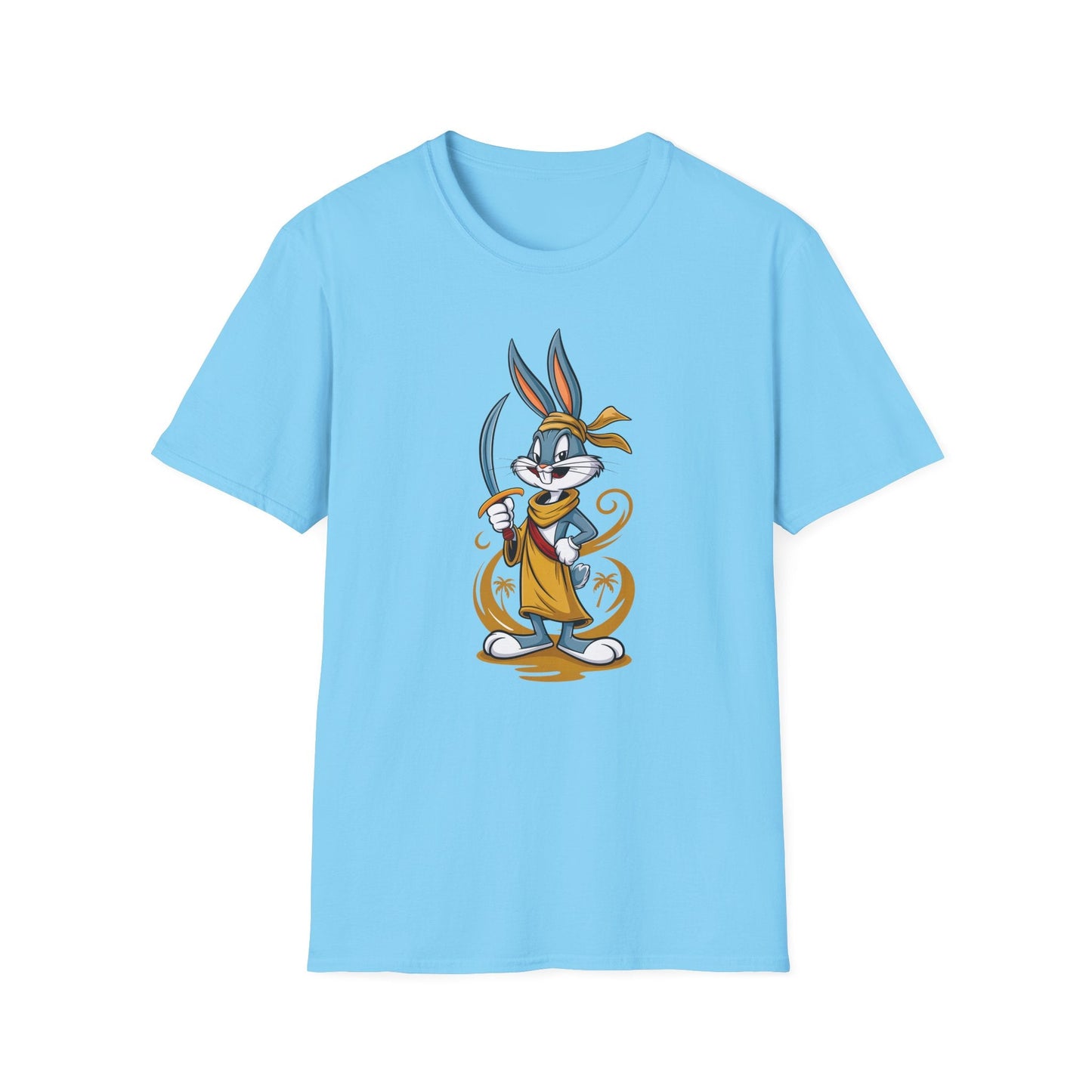 Bugs Bunny T Shirt Unisex Short Sleeve Cartoon Graphic Animation Gildan Softstyle 64000