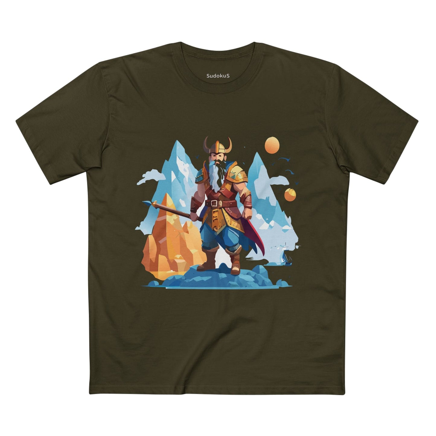 Viking Graphic Unisex 100 Cotton Staple Tee 5