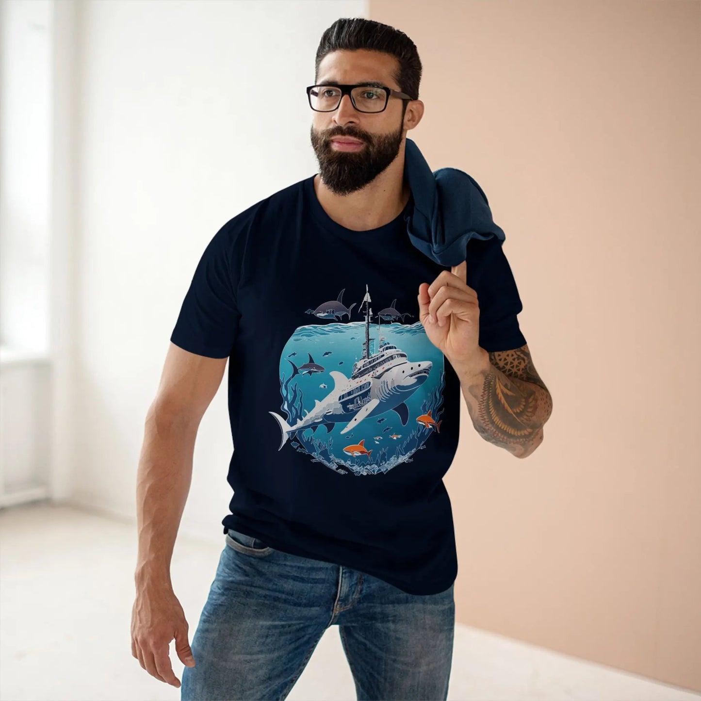 Ocean Coast Graphic Unisex 100 Cotton Staple Tee 8
