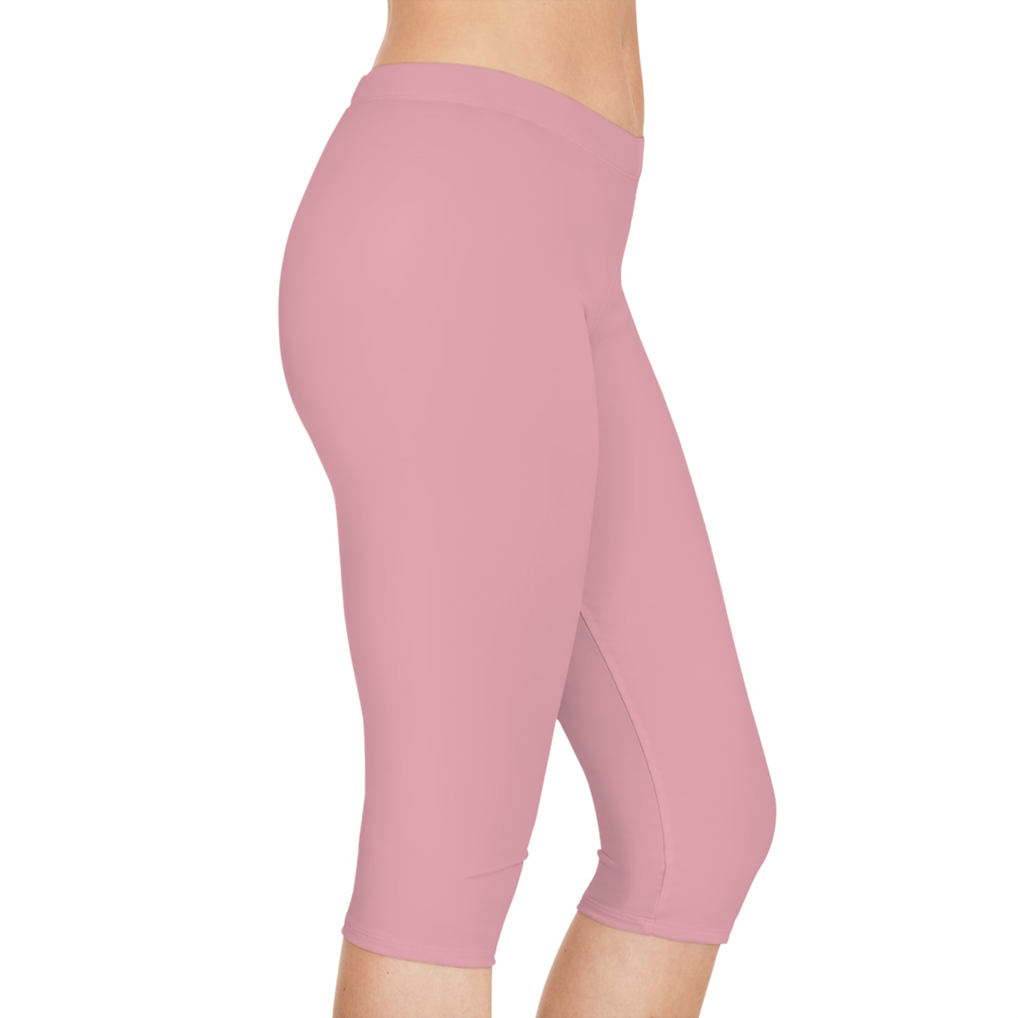 Pink Color Capri Leggings, Pink Capri Leggings 14