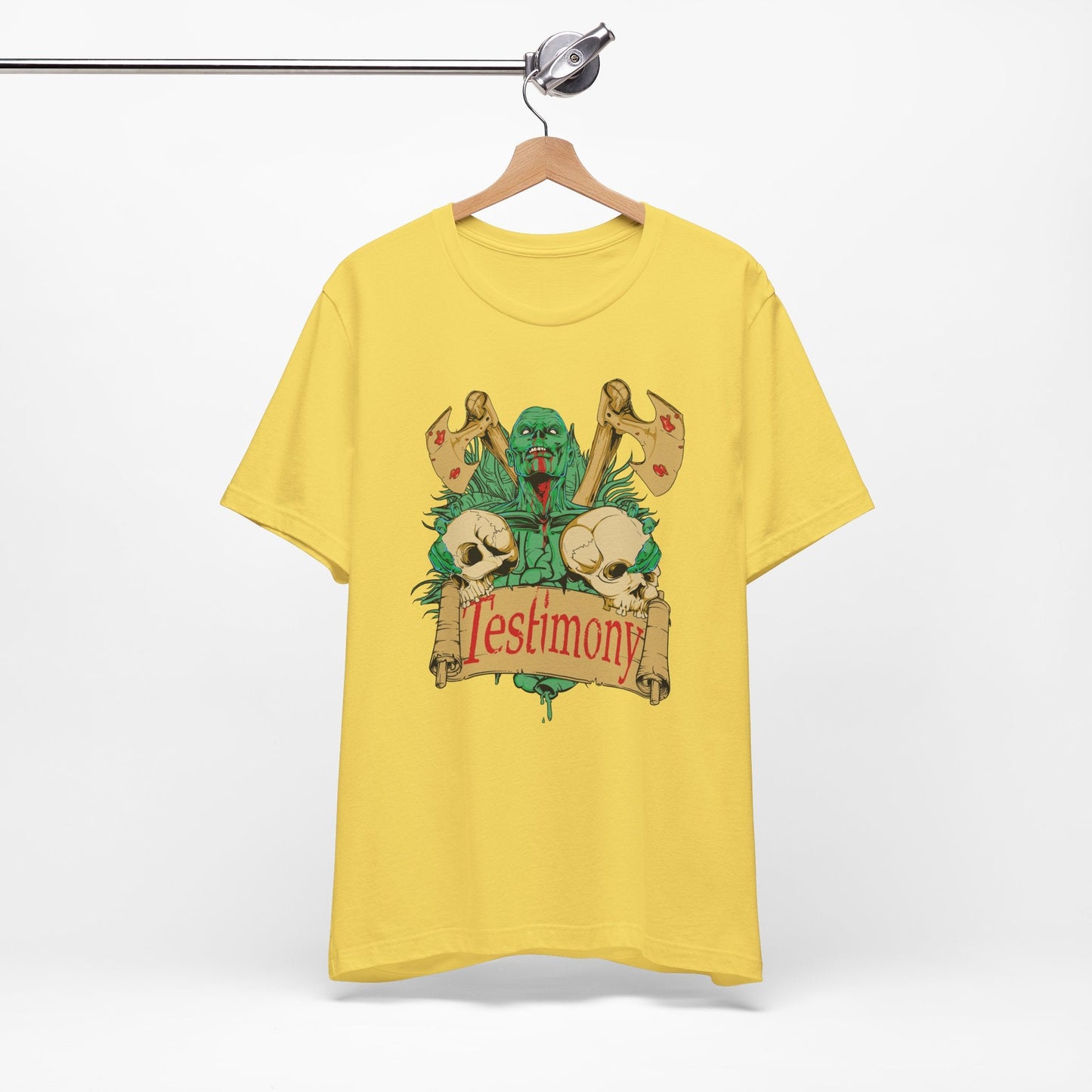 Cthulhu Skull Axes Testimony Tee Lovecraft Horror Mythos Shirt Art-42