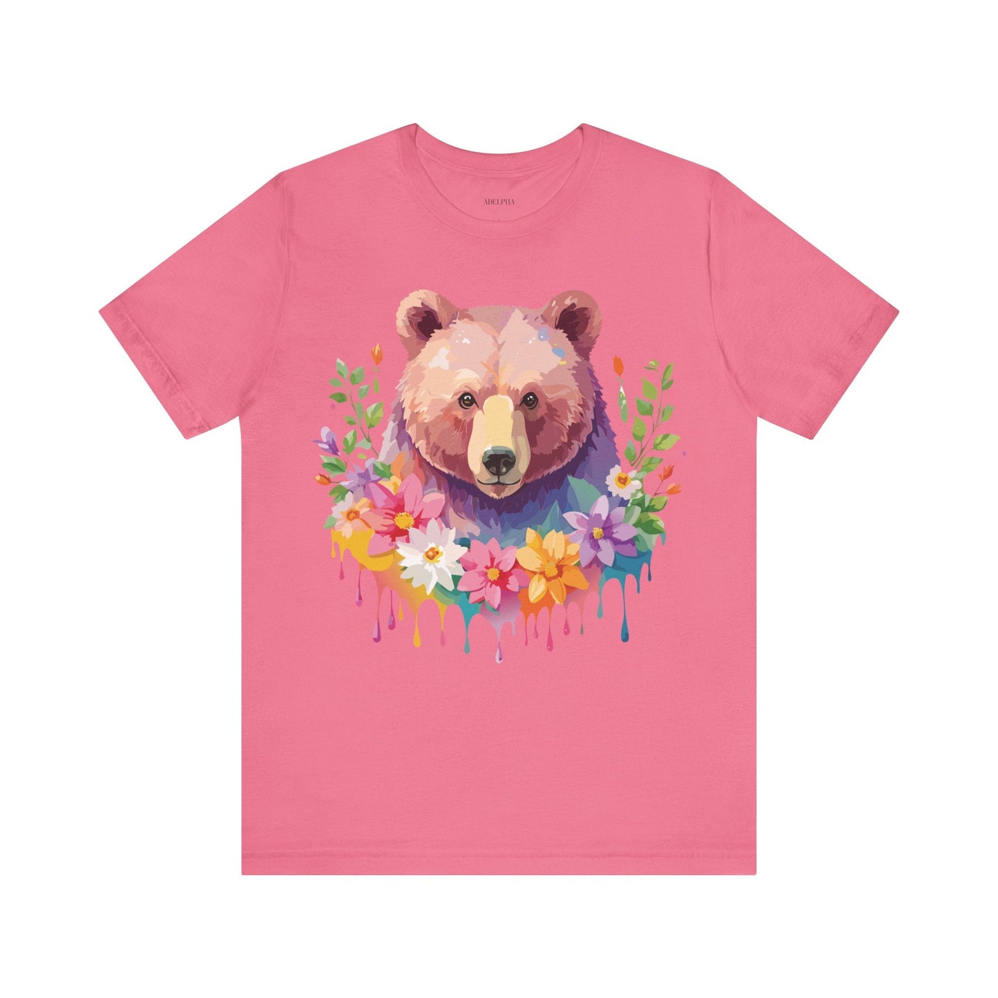 Bear Graphic T Shirt By Adelpha Unisex Short Sleeve Art Design Tee