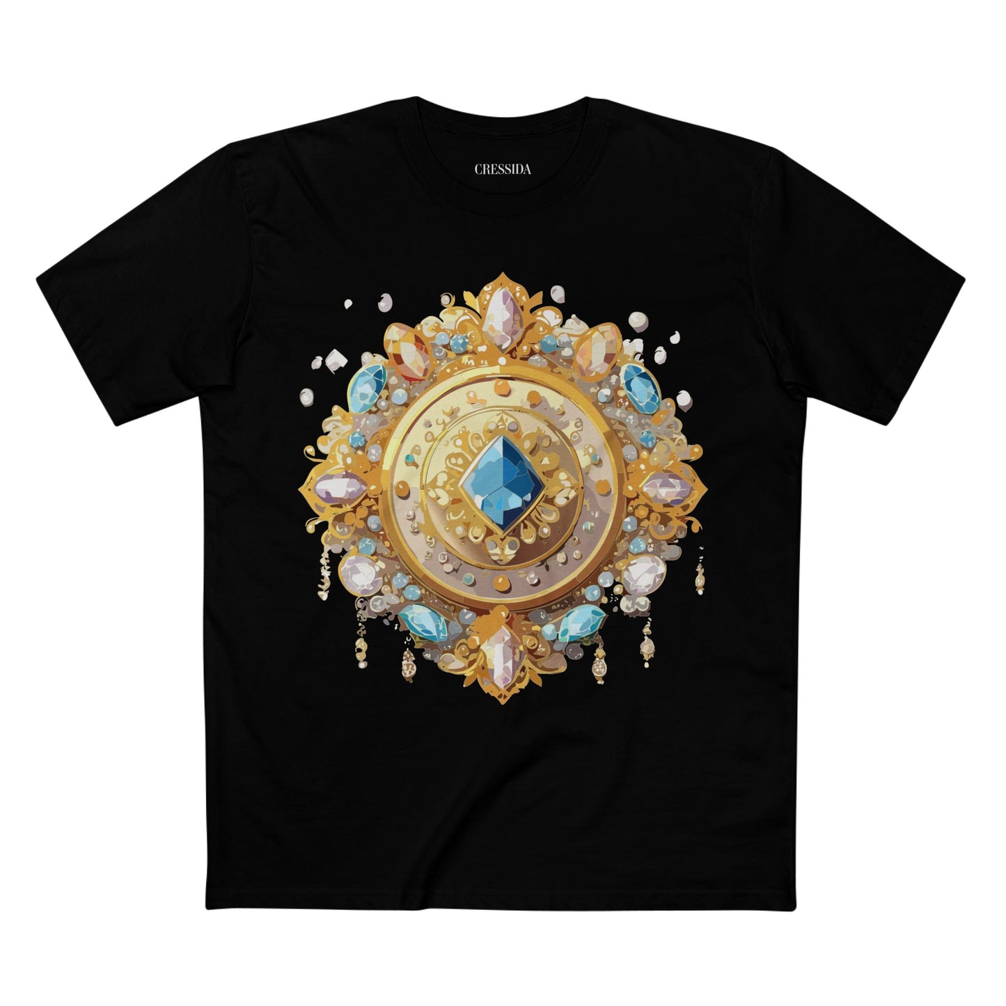 Medallion Graphic T-Shirt Unisex 100 Cotton With Gold Art Design Medal Tee 18
