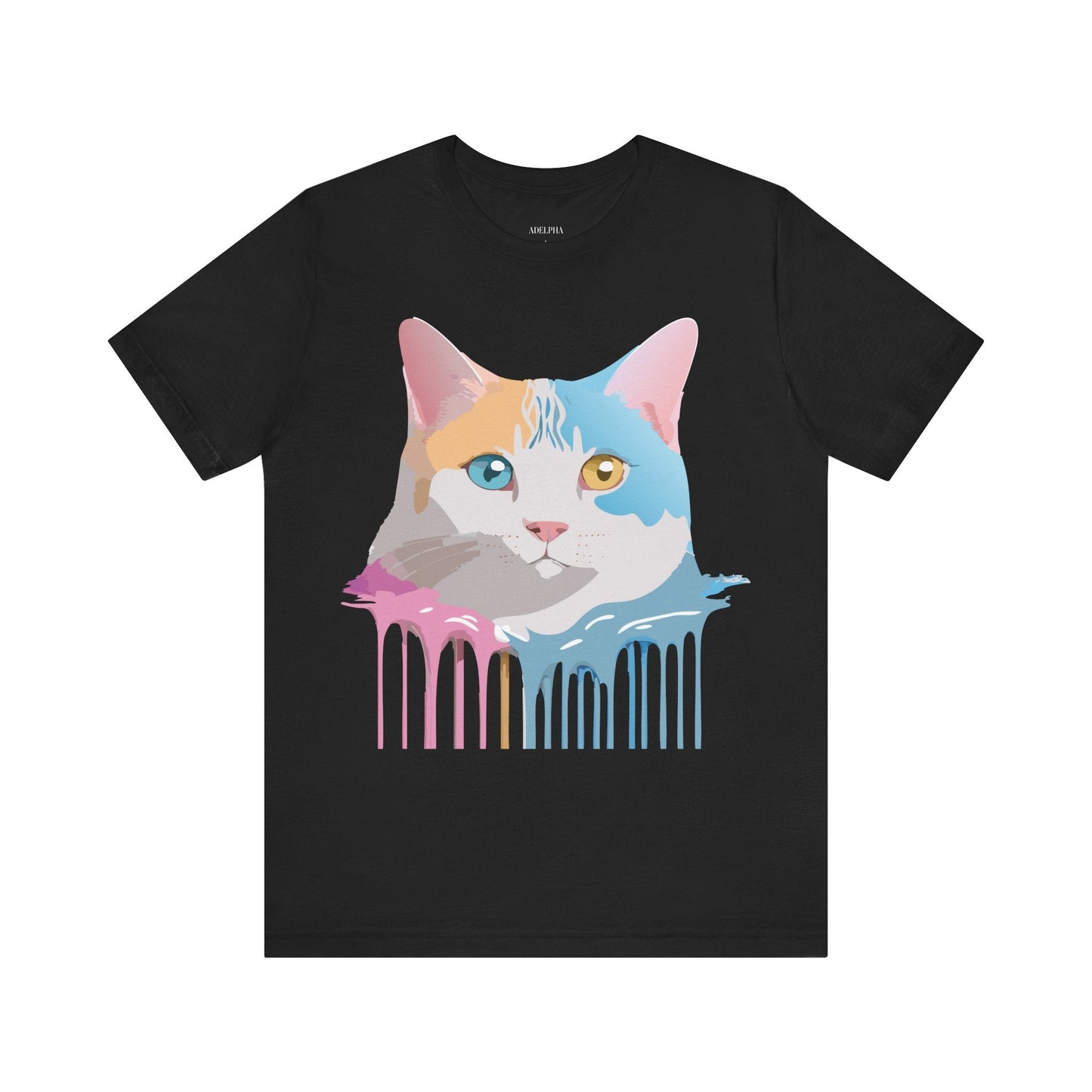 Unisex Cat Shirt Graphic Tee With Vintage Adelpha Art Design