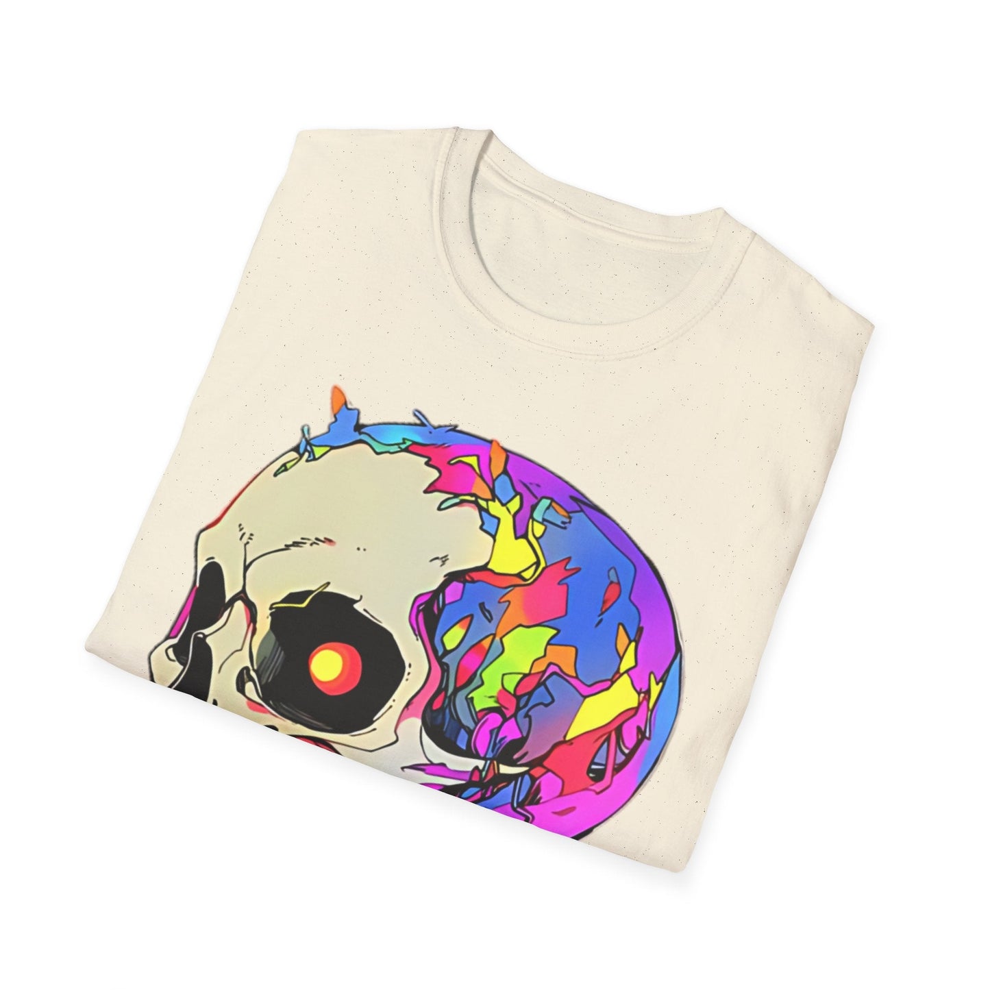 Skull Tee Shirt Unisex Skeleton Shirt Gildan Softstyle 64000 Short Sleeve Graphic Design