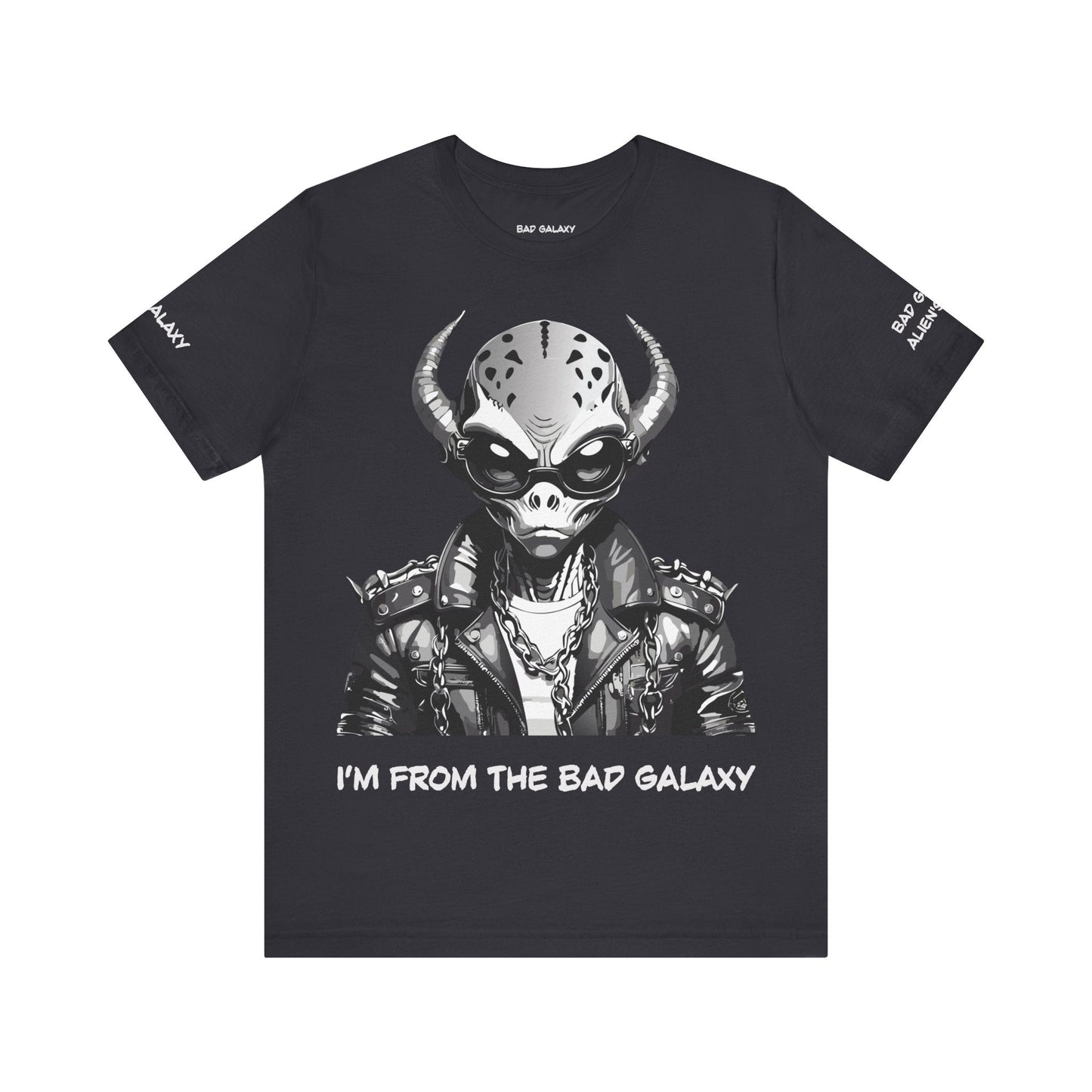 Alien Tee Shirt From Bad Galaxy 100 Percent Cotton Eco Friendly Ink Printed In USA