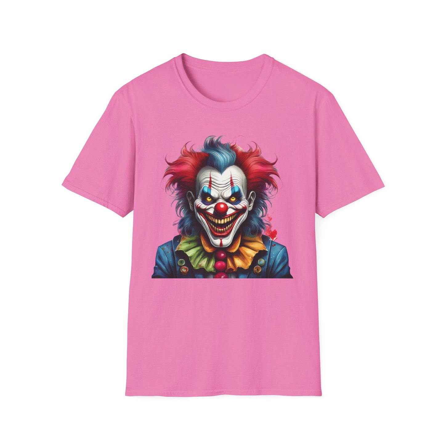 Unisex Clown Shirt Funny Man Tee Circus Theme Shirt Scary Man Shirt Softstyle Comfort