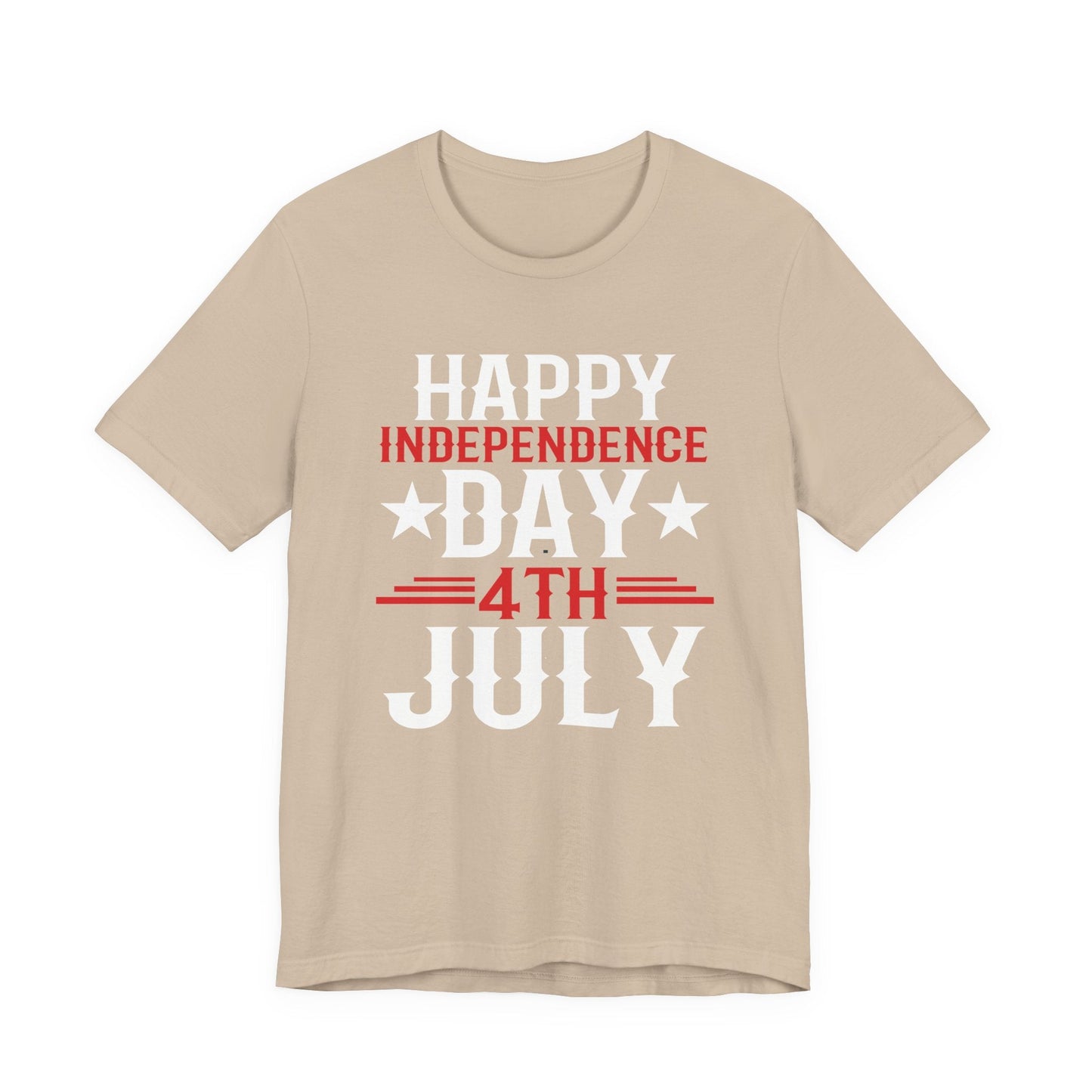 Happy Independence Day Graphic Unisex Cotton T-Shirt 016