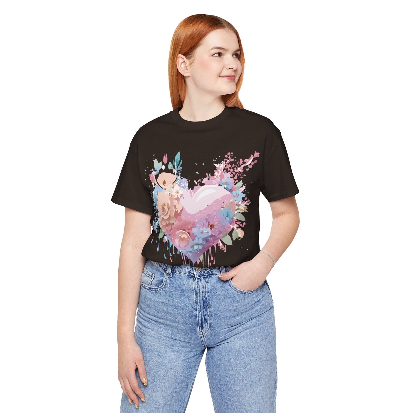 Adelpha Unisex Graphic Tee Valentine Shirts Vintage Inspired Artwork Short Sleeve Jersey