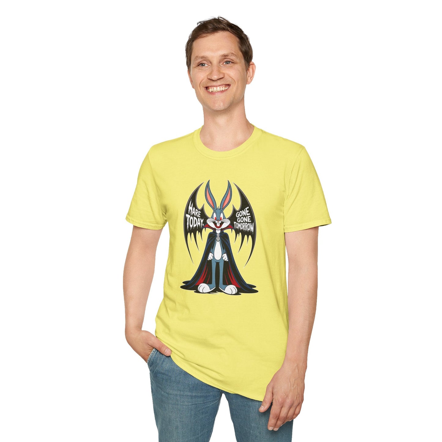 Cartoon Bunny Graphic Unisex Cotton Animal Animation Artwork Design Tee 15