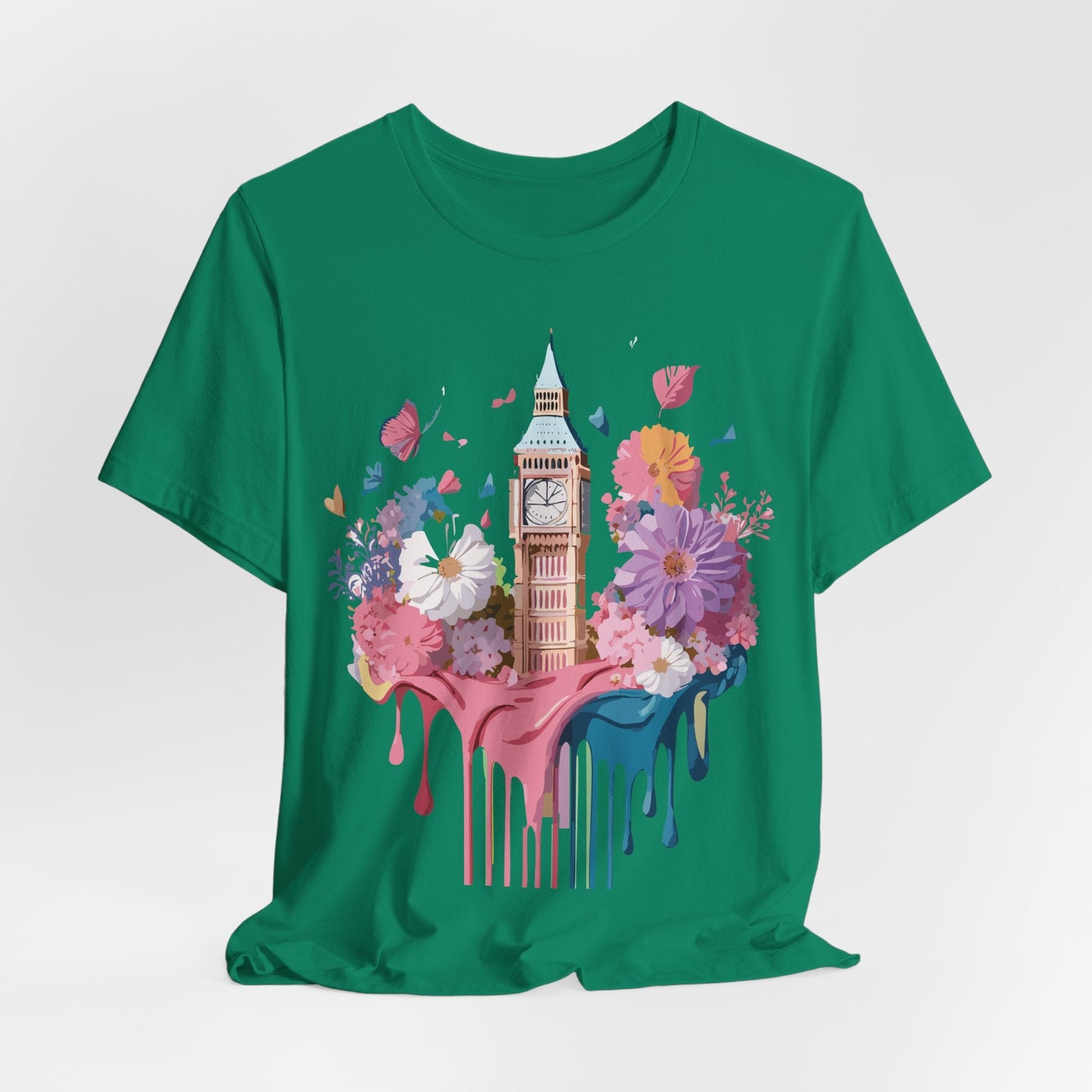 Adelpha London Tourist Shirt Unisex Graphic Tee Vintage Inspired Art Jersey Short Sleeve