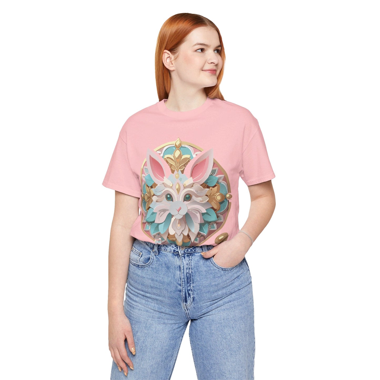 Medallion Graphic Unisex 100 Cotton Vintage Animal Medal Artwork Tee 88
