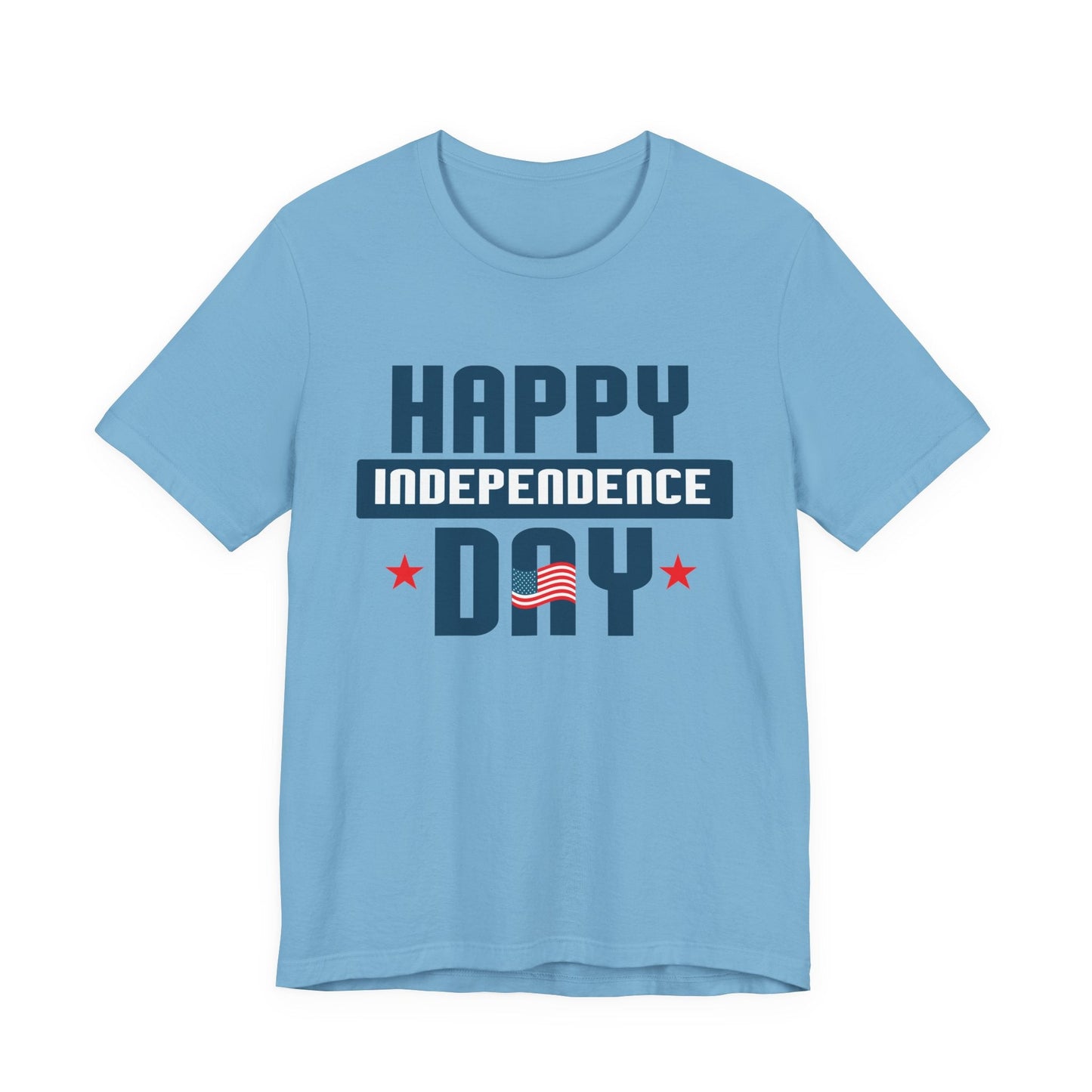 Happy Independence Day Graphic Unisex Cotton T-Shirt 017