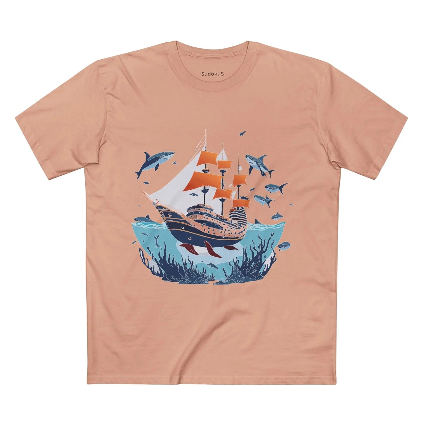 Ocean Coast Graphic Unisex 100 Cotton Staple Tee 26