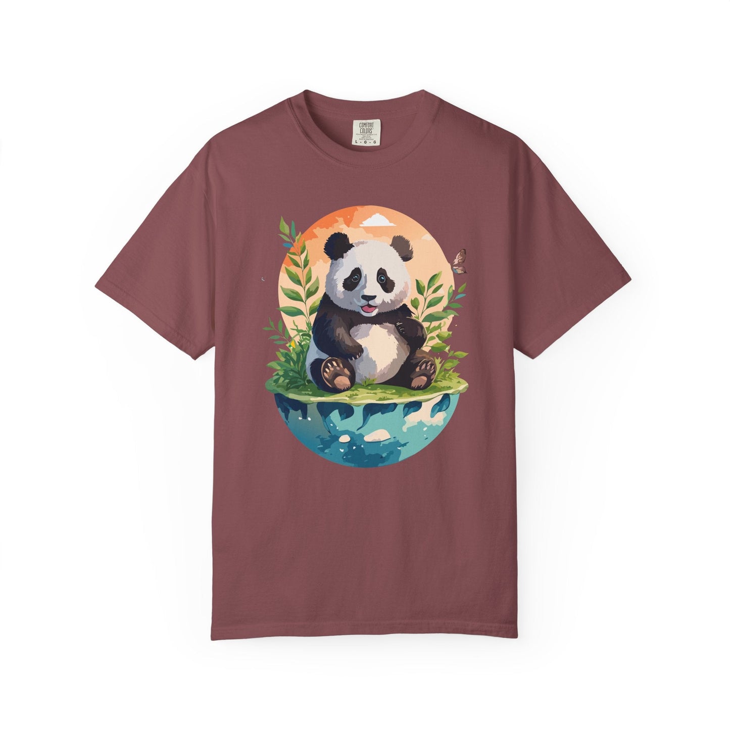 Panda Portrait Graphic T-Shirt Unisex Cotton Floral Animal Art Tee pp4