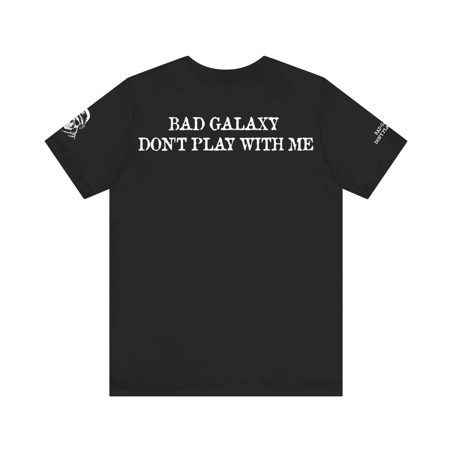 Bad Galaxy Skull T Shirt Made To Order 100 Percent Cotton Eco Friendly Inks USA Designed