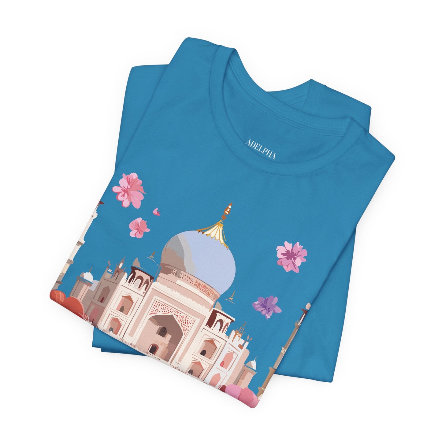 Taj Mahal Tourist Shirt Graphic Tee Unisex Vintage Inspired Adelpha Art Design Edition