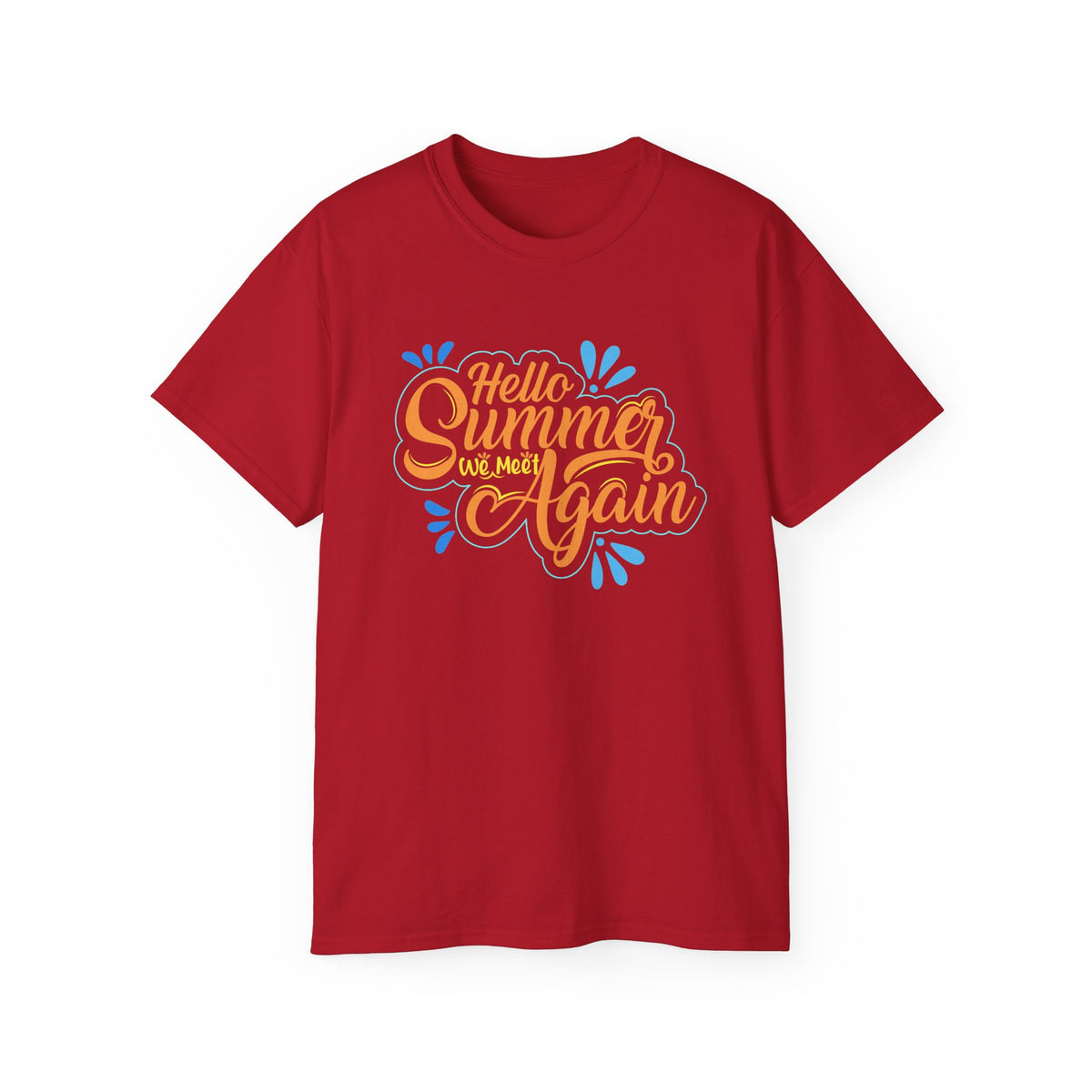 Hello Summer Again T-Shirt | Summer Script Graphic Tee