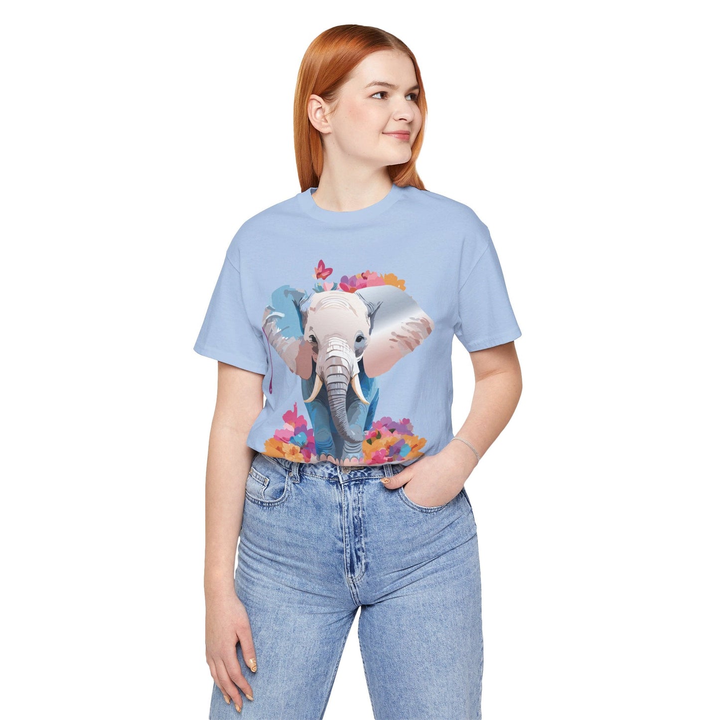Elephant Graphic Tee From Adelpha Unisex Vintage Inspired Art Design Tee Shirt For Everyday Wear