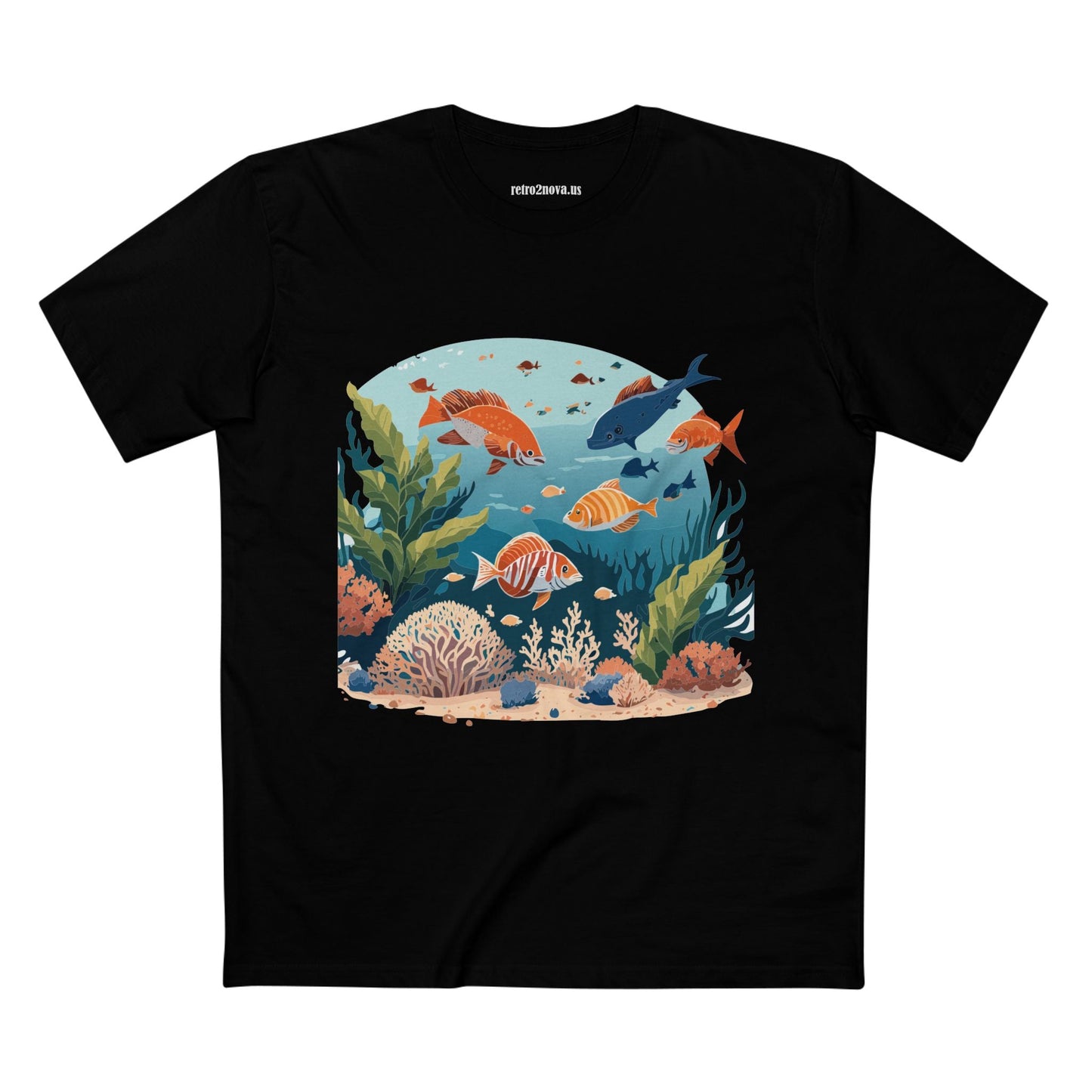 Ocean Pacific OP 4 Unisex Premium Cotton Tee With Original Art Design From Retro2Nova Art Collection