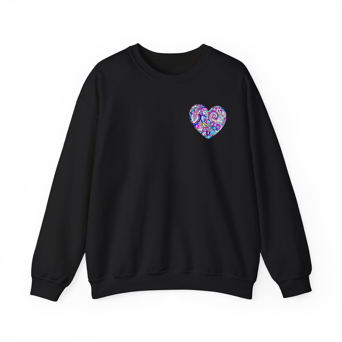 Small Heart Sweatshirt, Floral Heart Sweatshirt, Floral Love Sweatshirt, Valentine's Day Sweatshirt, Heart Floral Sweatshirt 101