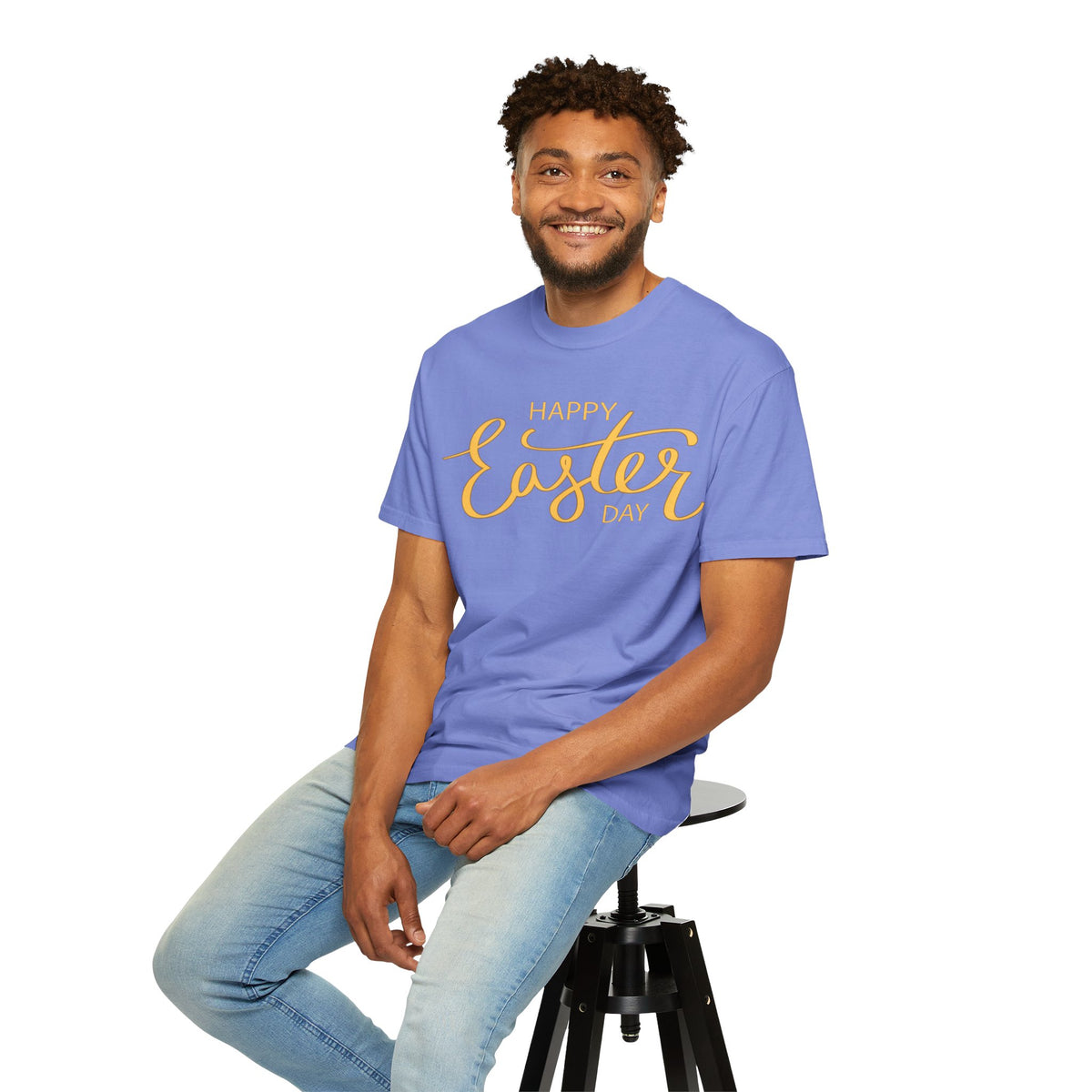Happy Easter Day T-Shirt, Tee Shirt with Easter Signature, T Shirt with Easter Prints, Tee Shirt with Easter Design