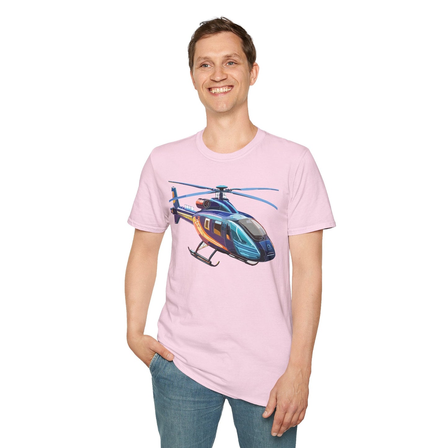 Chopper Helicopter Shirt Unisex T Shirt Softstyle 100 Percent Cotton Comfort Wear