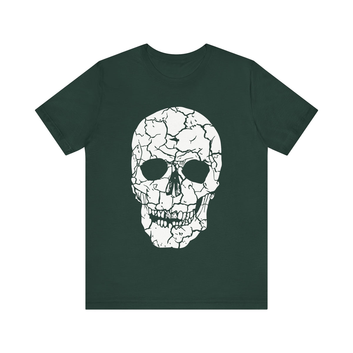 Camiseta unisex de algodón con calavera