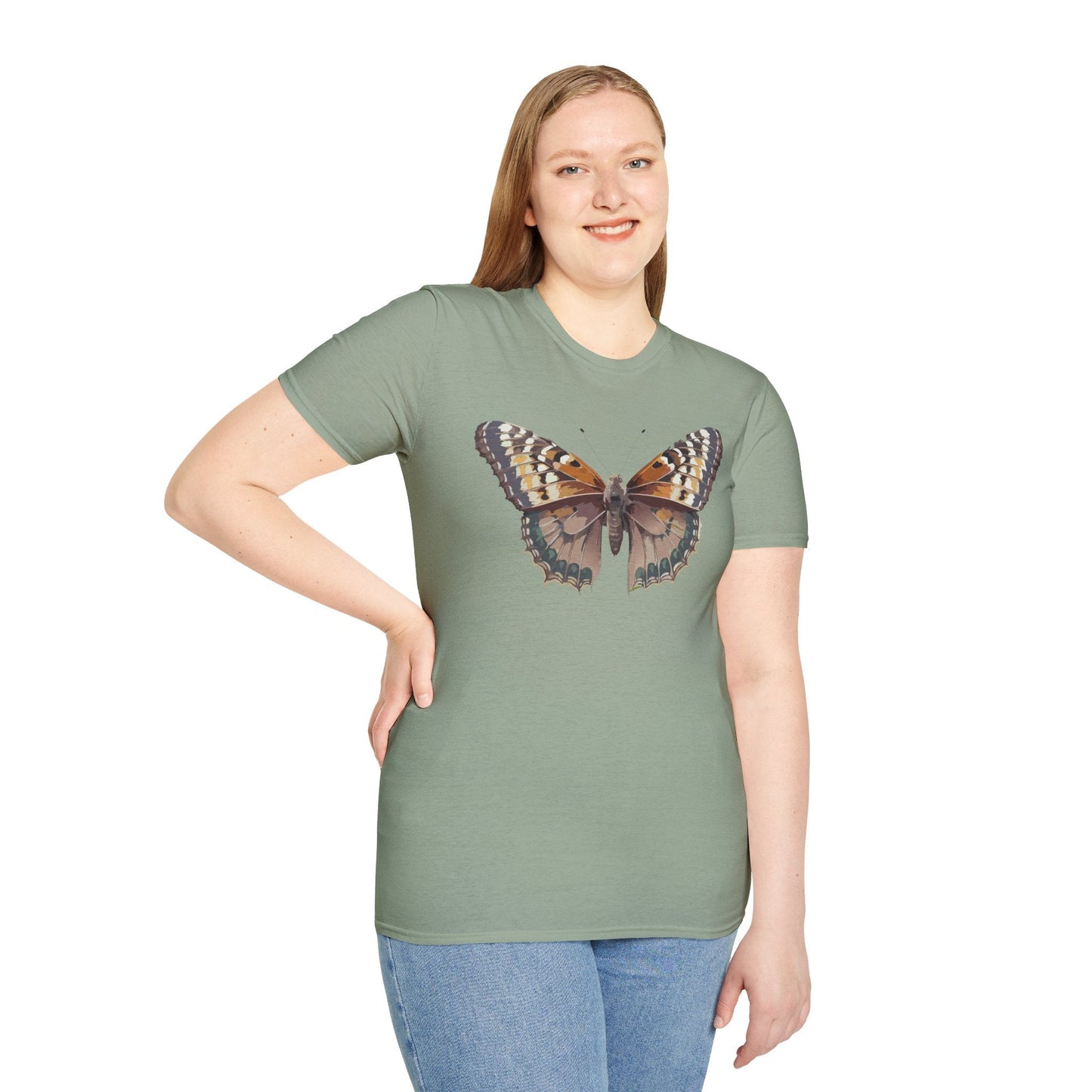 Monarch Butterfly Shirt Unisex T Shirt Design Gildan Softstyle 64000 100 Percent Ring Spun Cotton