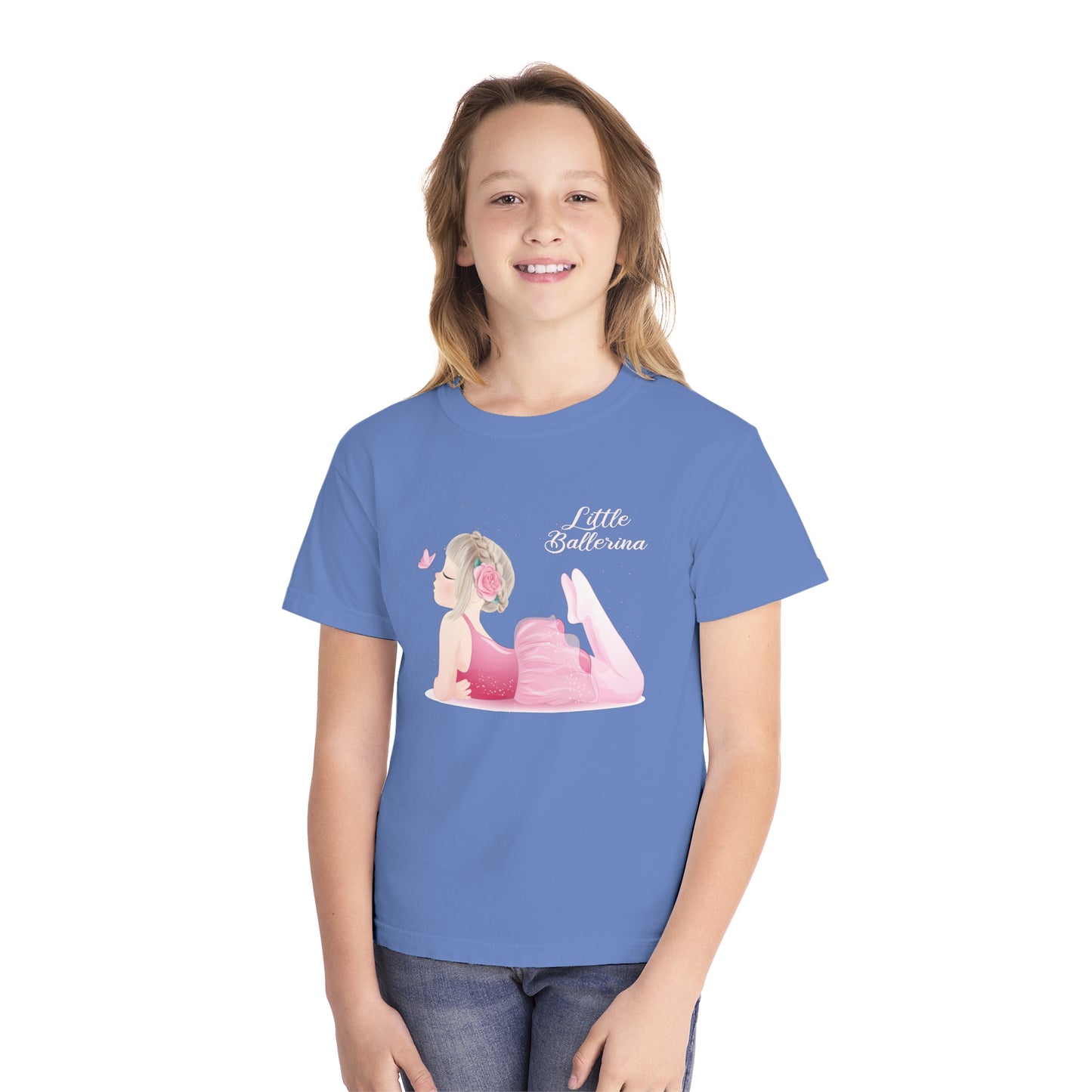 Youth Tee Shirt with Little Ballerina