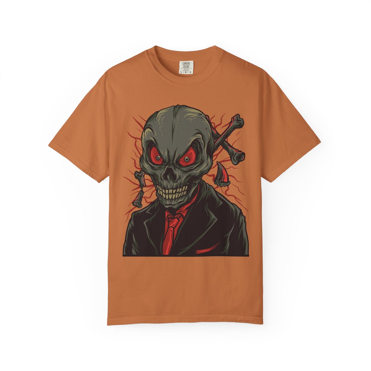Camiseta unisex de algodón con calavera 