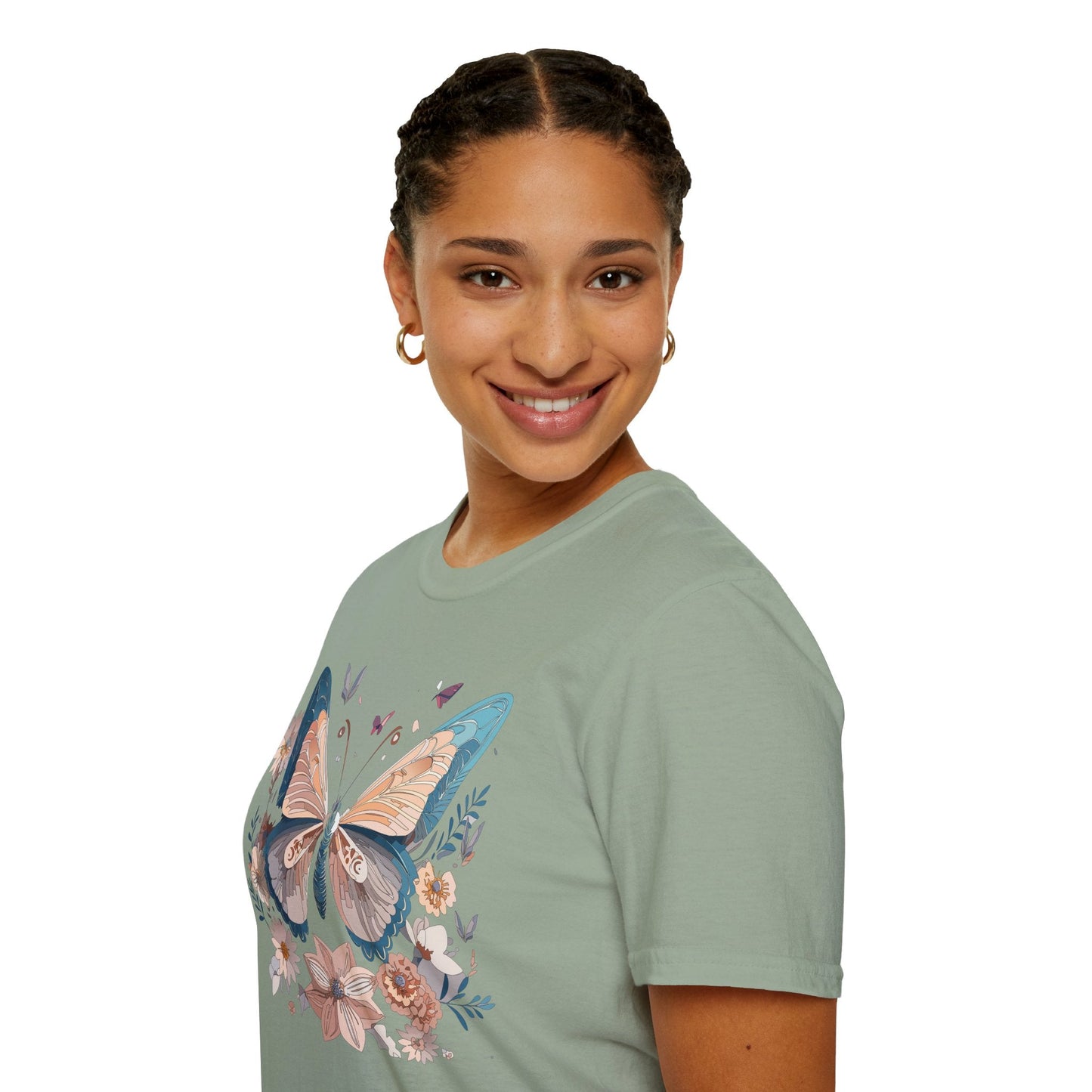 Monarch Butterfly T Shirt Unisex Softstyle Gildan 64000 Tee Lightweight Comfort Fit