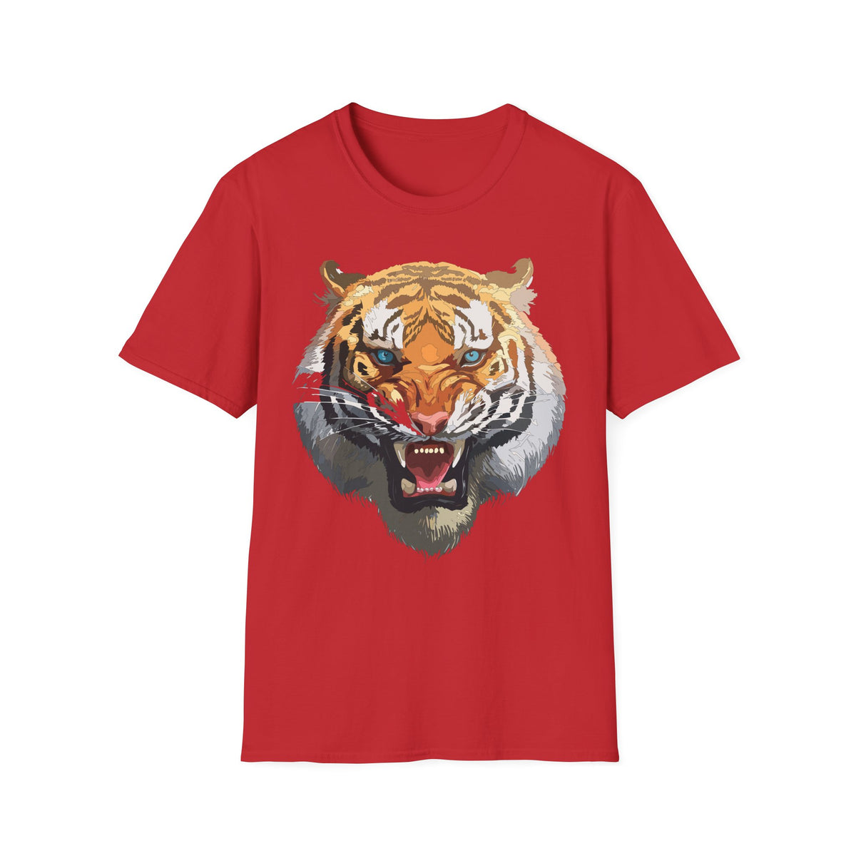 Roaring Tiger Face T-Shirt | Big Cat Graphic Tee