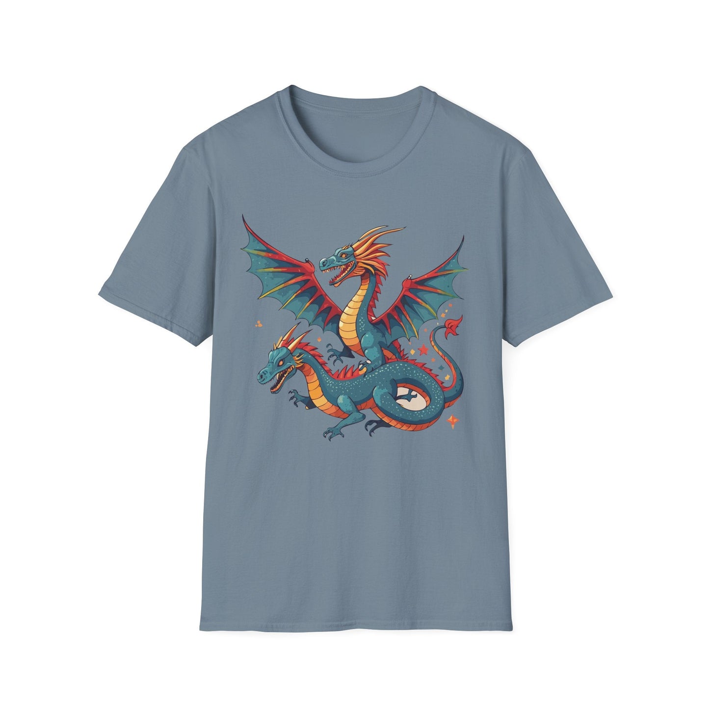 Dragon Graphic Unisex 100 Cotton Tee with Animal Artwork Design 13