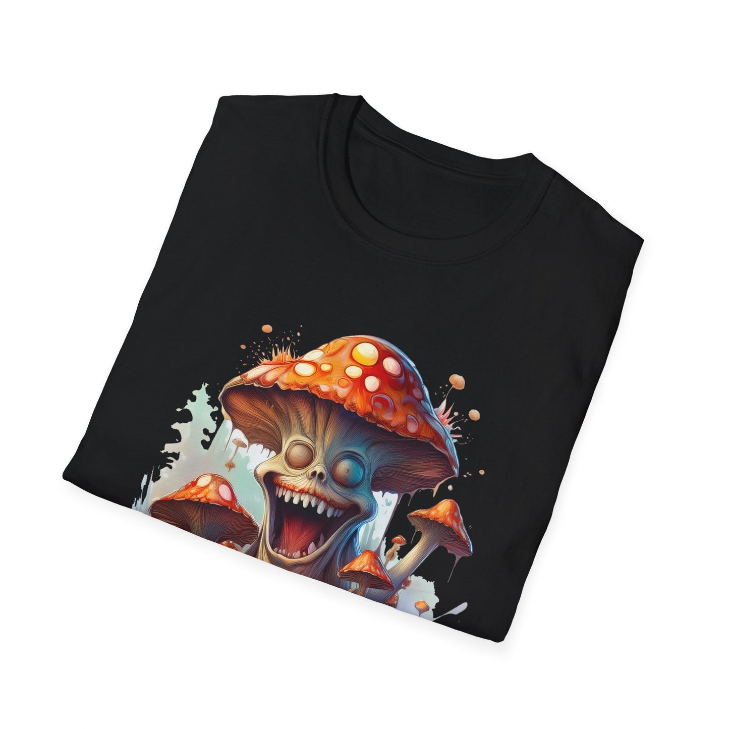 Mashroom Short Sleeve Tee Unisex Funny Mashroom Shirt With Fungus Graphic Gildan Softstyle 64000