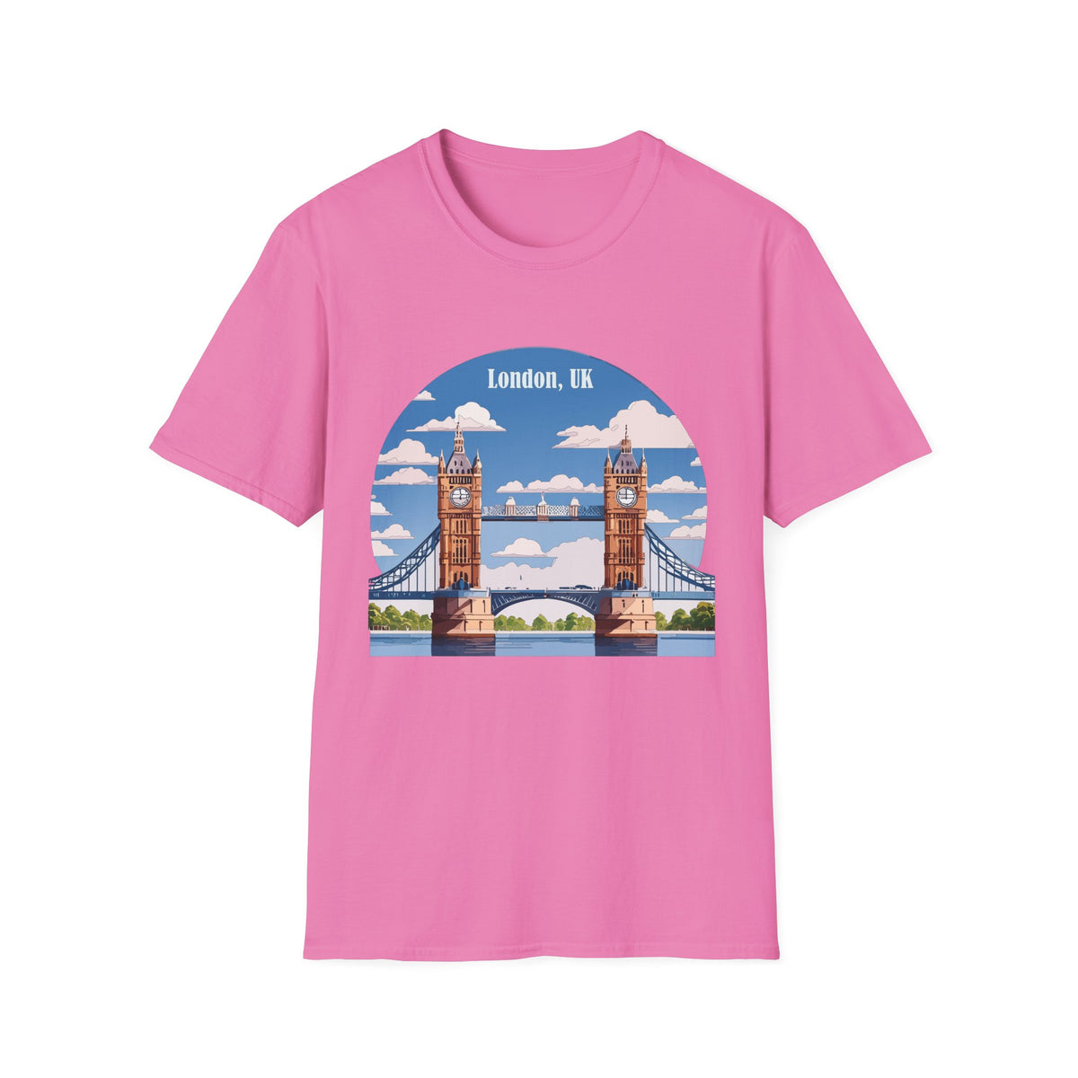 London Tower Bridge Illustration T-Shirt | London, UK skyline tee