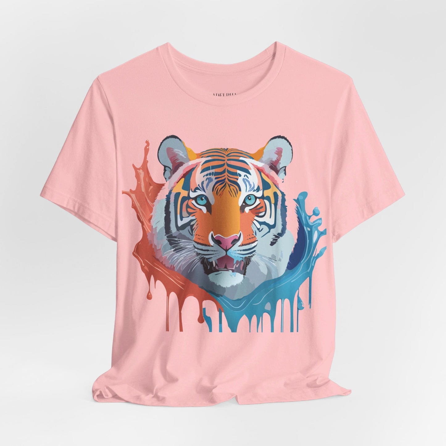 Tiger Graphic Unisex 100 Cotton Vintage Art with Animal Tee 22