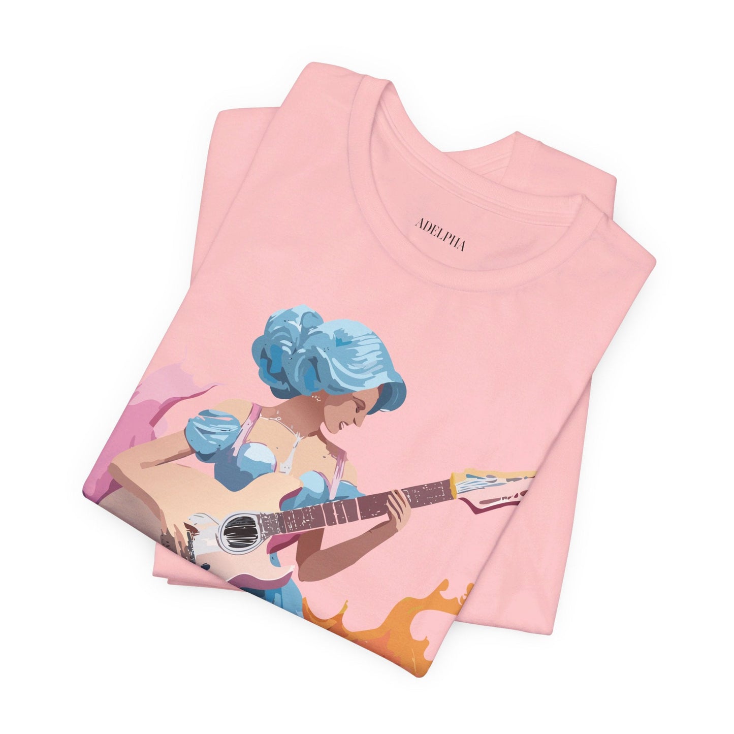 Music T Shirt Graphic Tee Unisex Adelpha Vintage Inspired Artwork Casual Everyday Wear