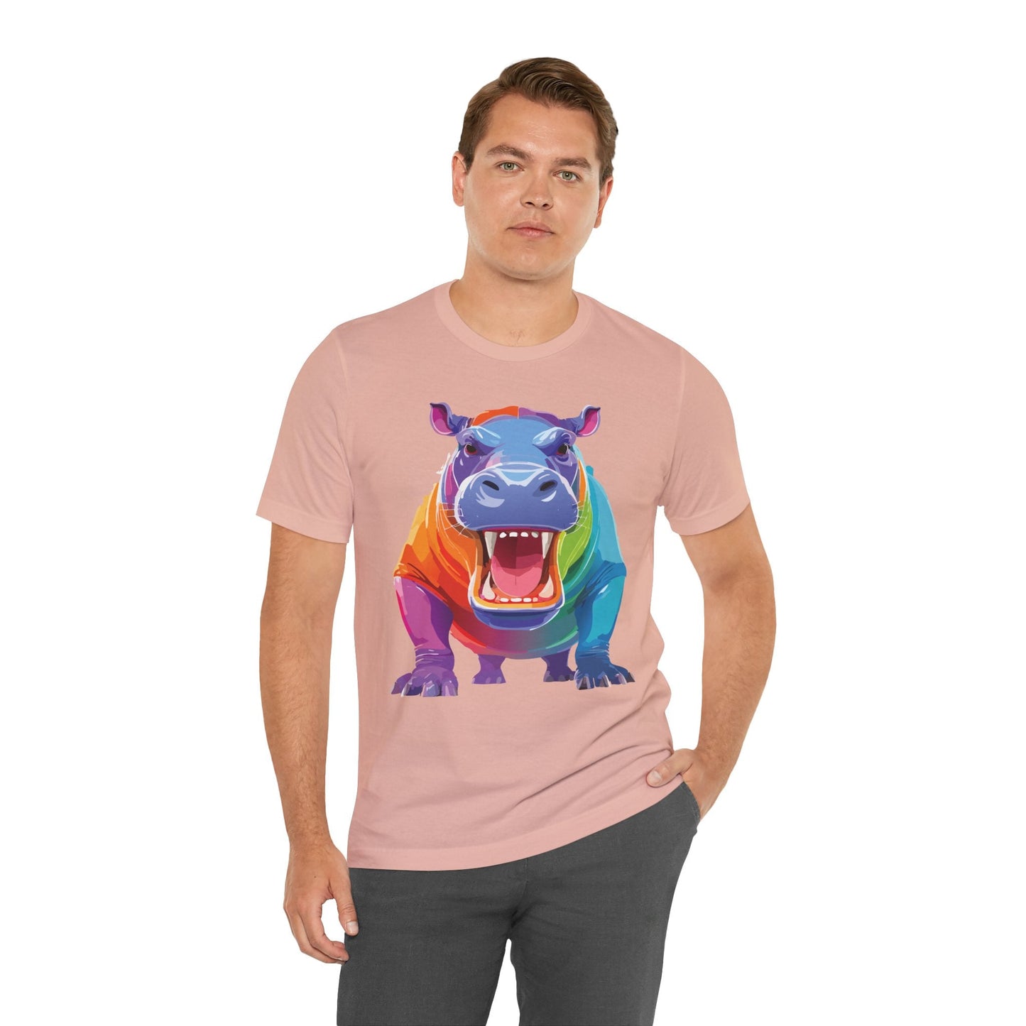 Unisex Animal Tee Shirt With Art Design Wild Animals Graphic Tee For Men Women All Sizes