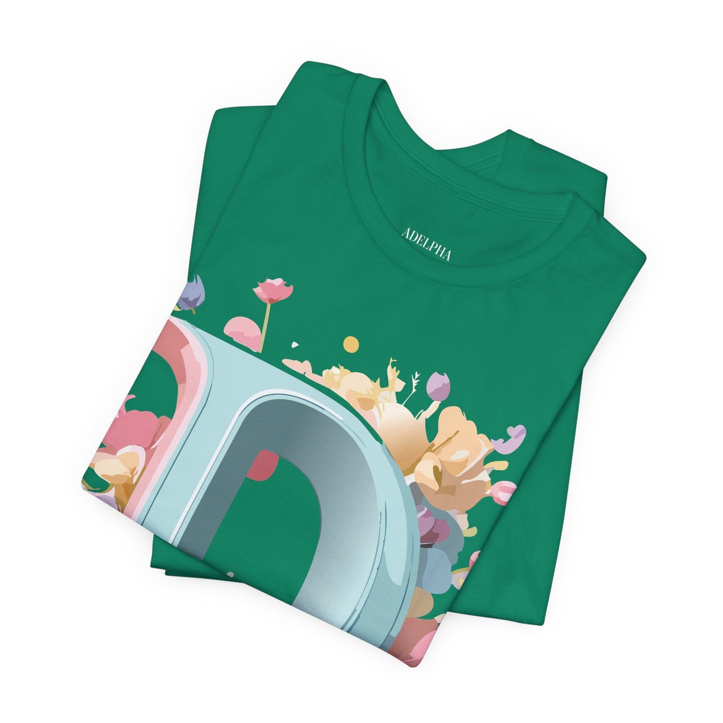 Letter D Graphic Tee Unisex Jersey Short Sleeve By Adelpha Vintage Inspired Artwork