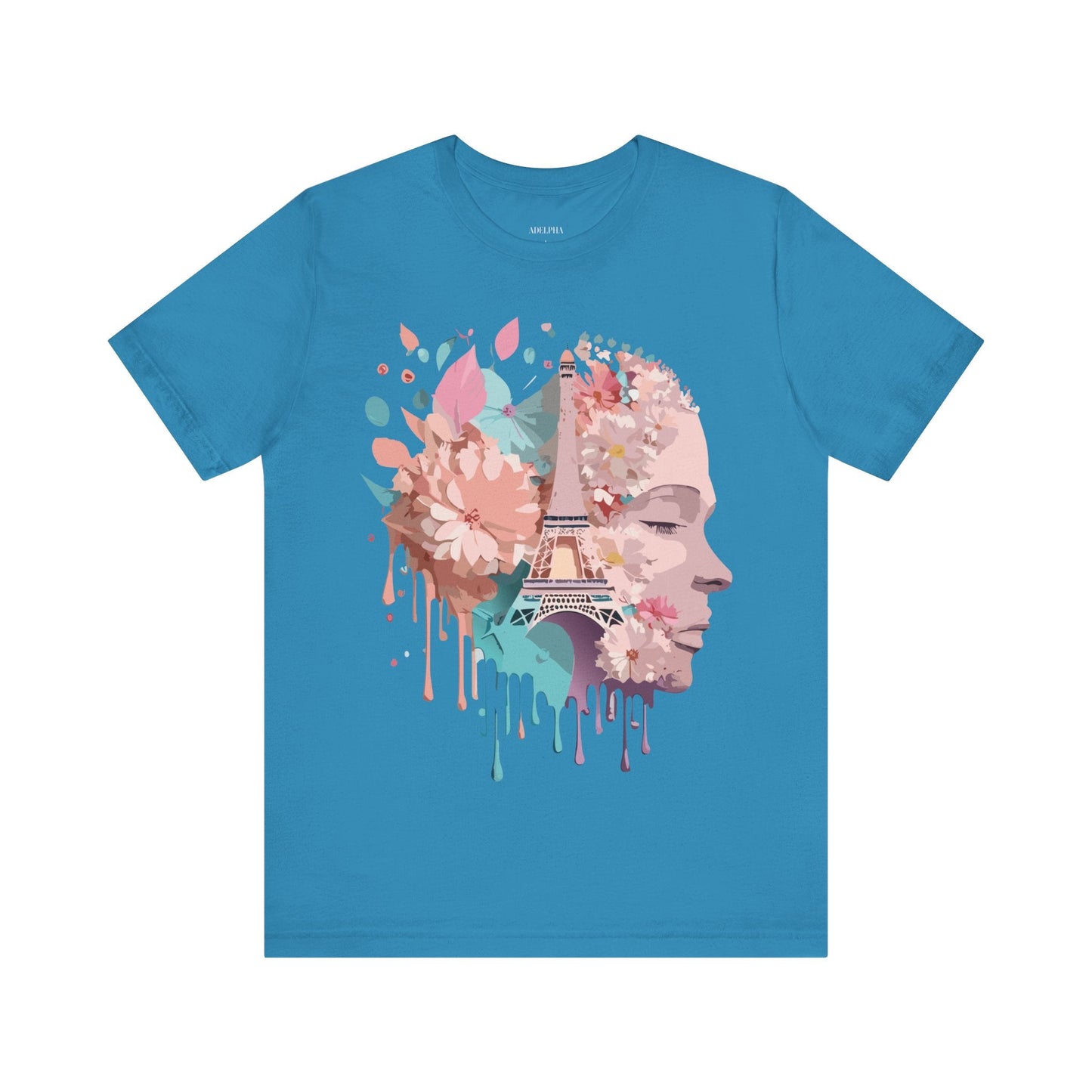 Tourist Shirt Paris Graphic Tee Unisex Jersey Short Sleeve Premium Vintage Inspired Adelpha Artwork