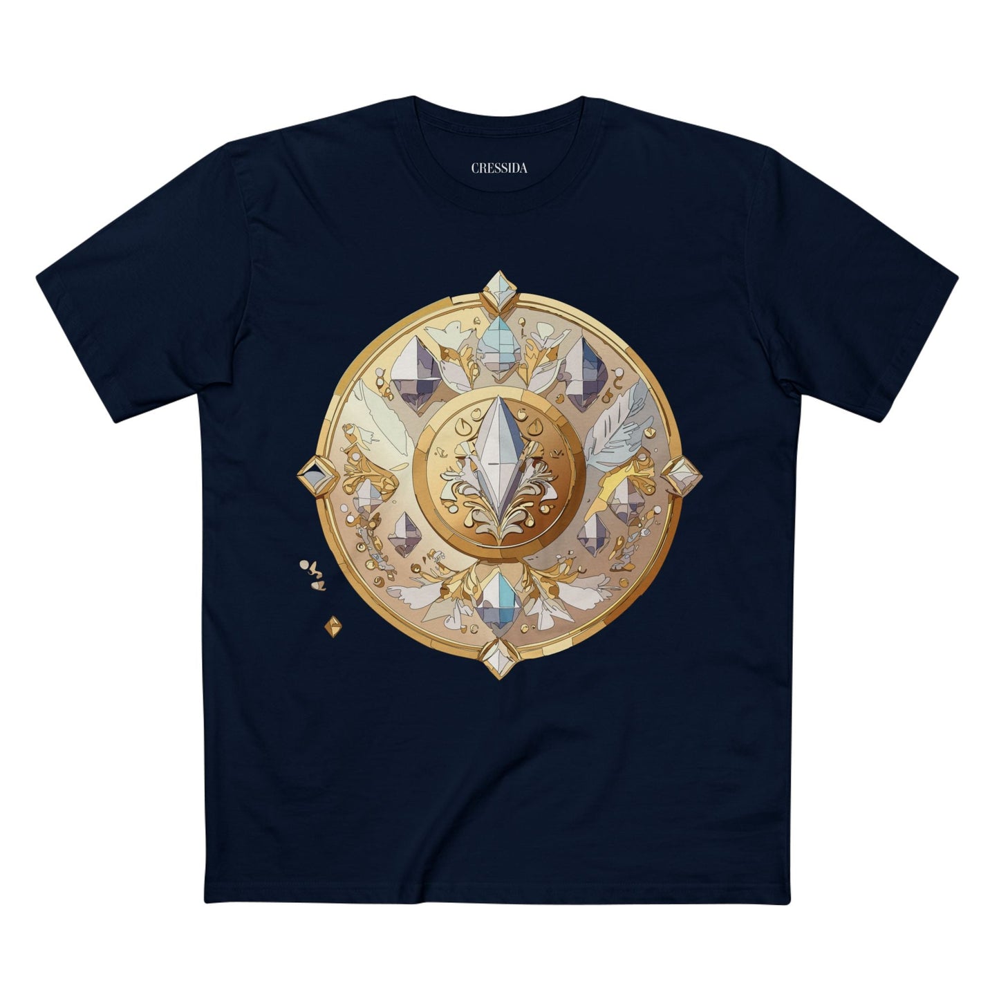 Medallion Graphic T-Shirt Unisex 100 Cotton With Gold Art Design Medal Tee 24