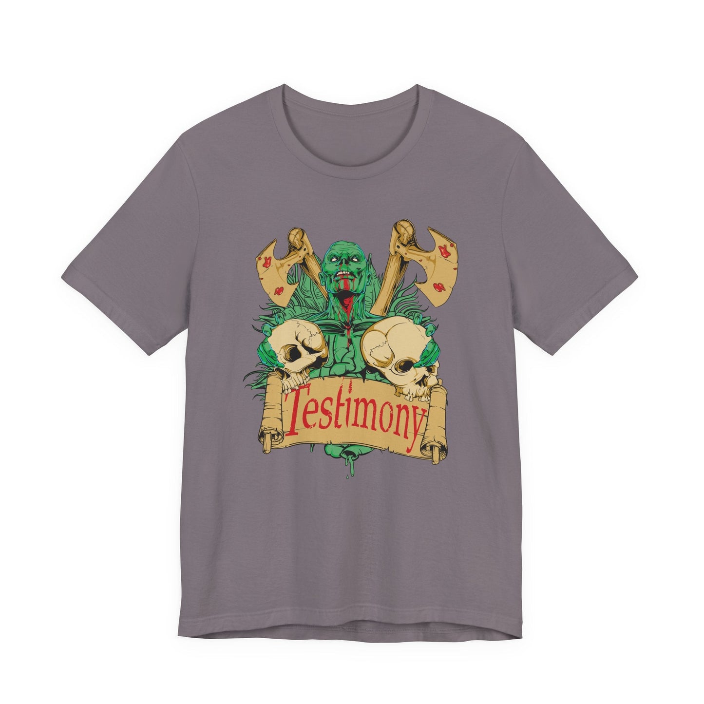 Cthulhu Skull Axes Testimony Tee Lovecraft Horror Mythos Shirt Art-42